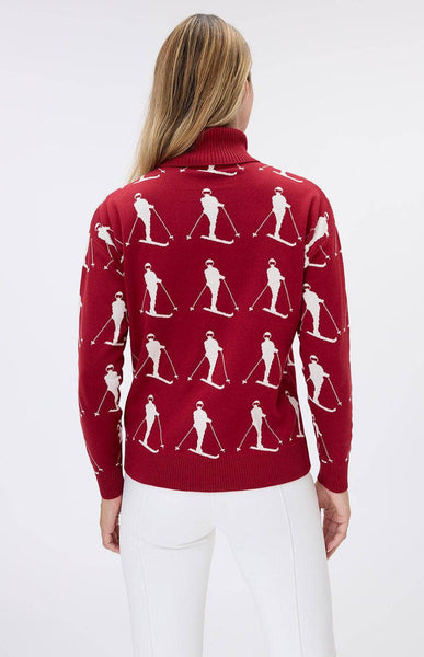 Dani Vintage Sweater | Deep Red