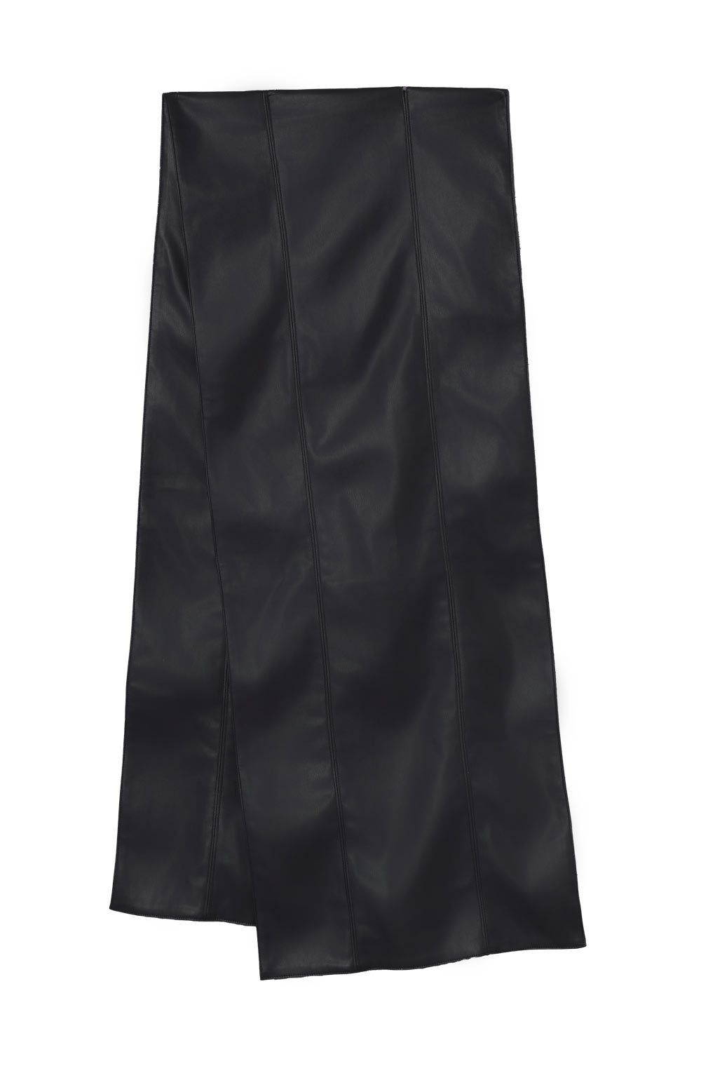 Alp N Rock Andri Faux Leather Scarf, extra wide black faux leather scarf for women