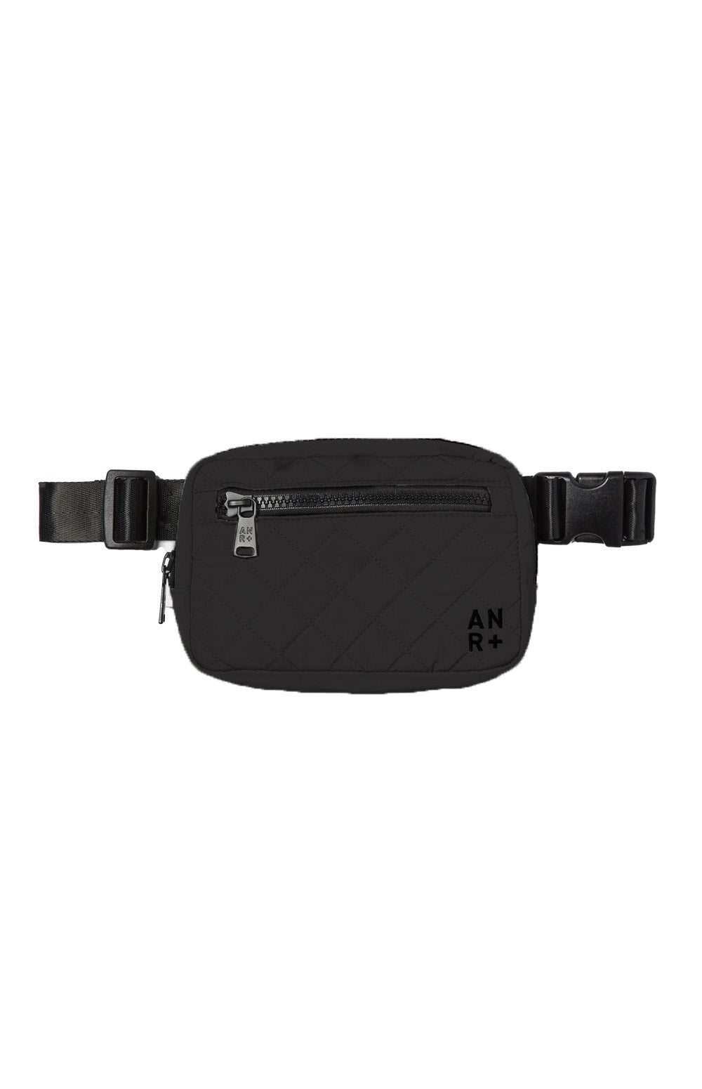Alp N Rock City Belt Bag, black quilted belt bag for women with multiple zip pockets