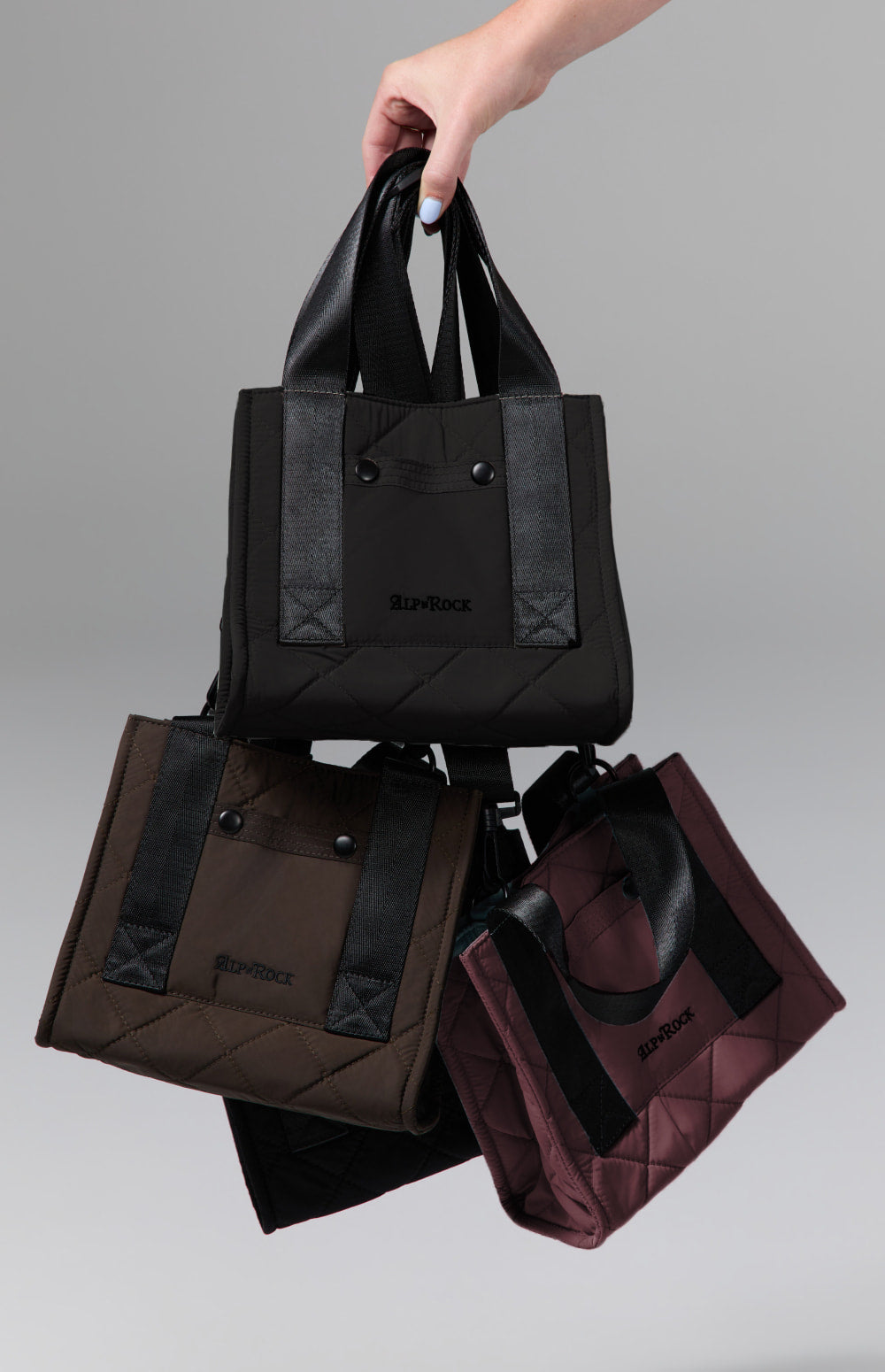 Alp N Rock Mini Tote Bag, dark red cross body mini tote bag