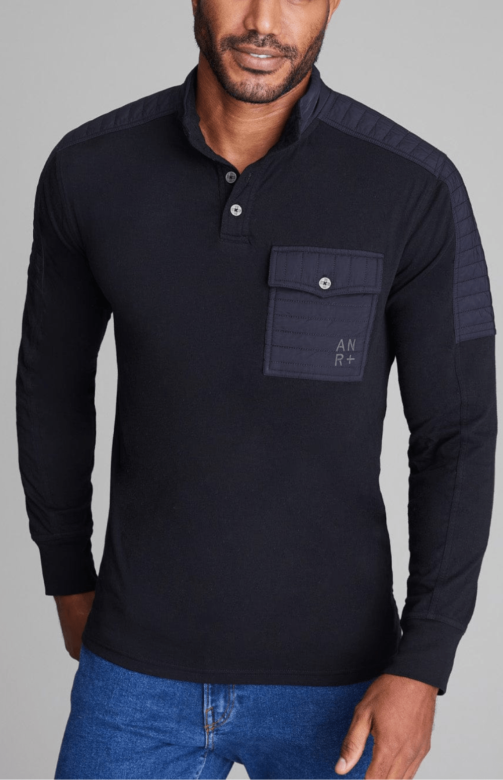 Mattias Men's Mock Shirt, Black | Alp N Rock | Men's Shirt Alp N Rock Mens Shirt Mattias Men's Mock Shirt | Black - Preloved