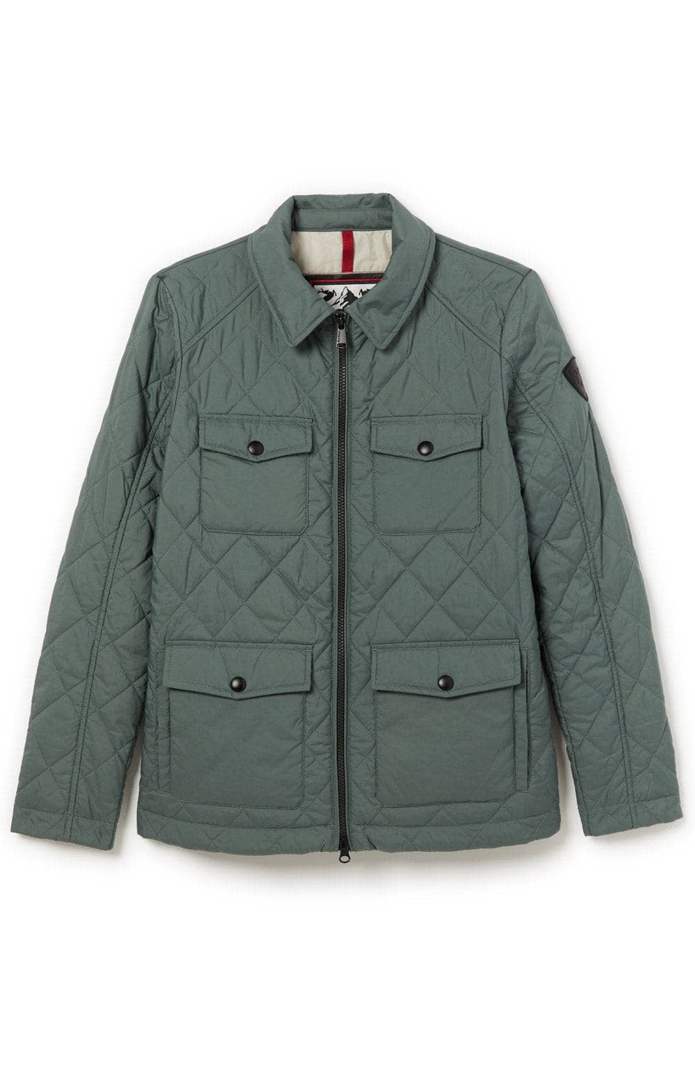 Field Jacket by Alp N Rock, Women's Green Quilted Field Jacket with Patch Pockets