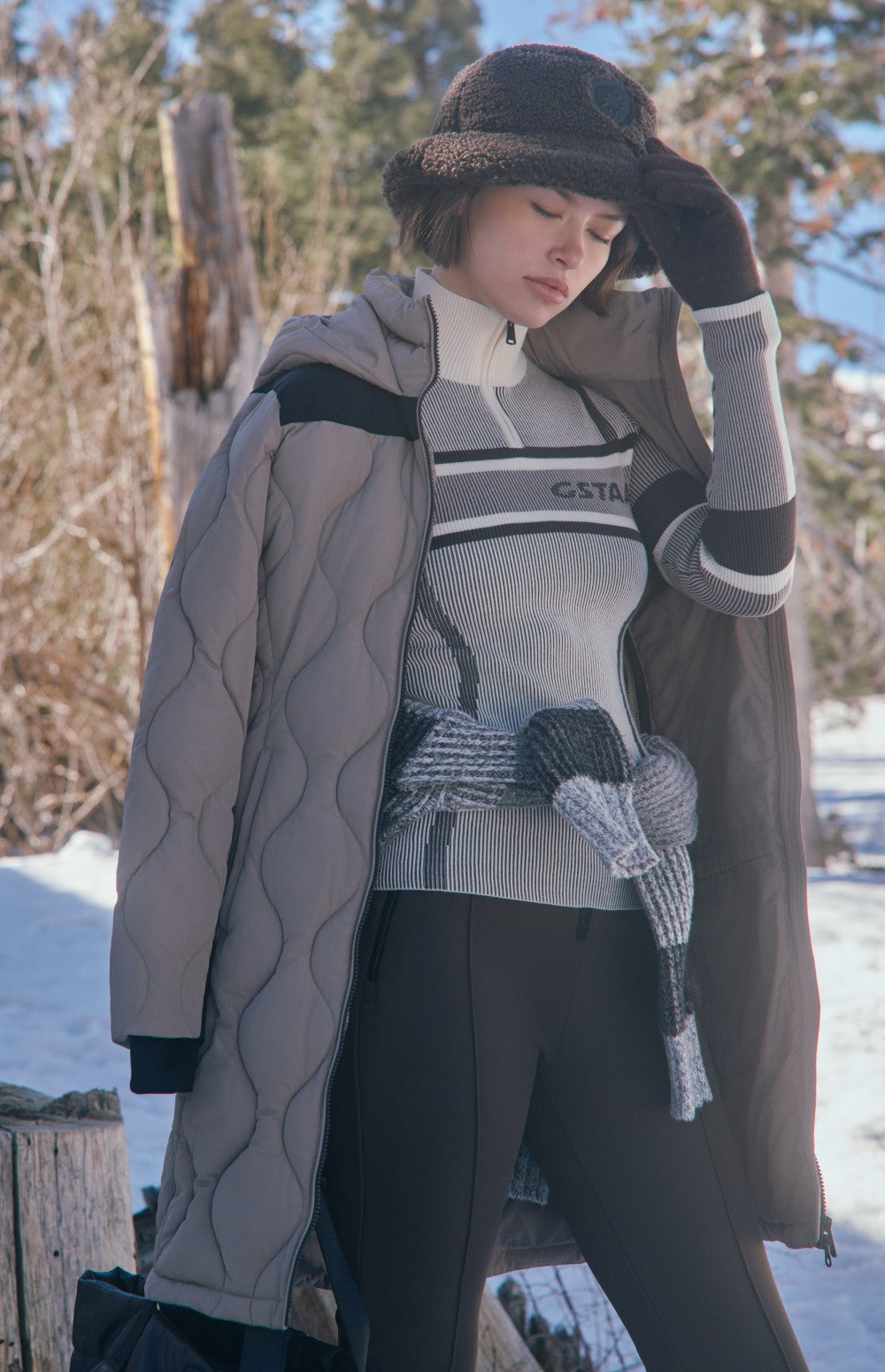 Chamonix Long Jacket, Fossil | Alp N Rock Alp N Rock Womens Outerwear Chamonix Long Jacket | Fossil