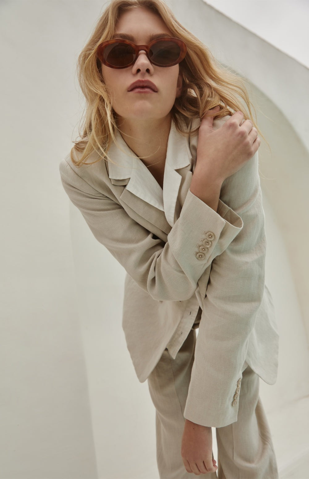 Emerson Linen Blazer, Pumice | Alp N Rock | Women's Outerwear Alp N Rock Womens Outerwear Emerson Blazer | Pumice