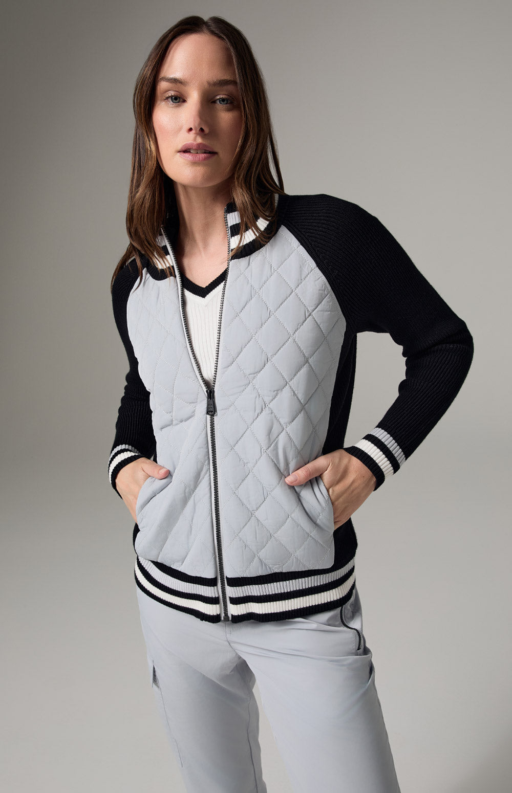Harlow Quilted Jacket, Silver | Alp N Rock | Women's Outerwear Alp N Rock Womens Outerwear Harlow Quilted Jacket | Silver