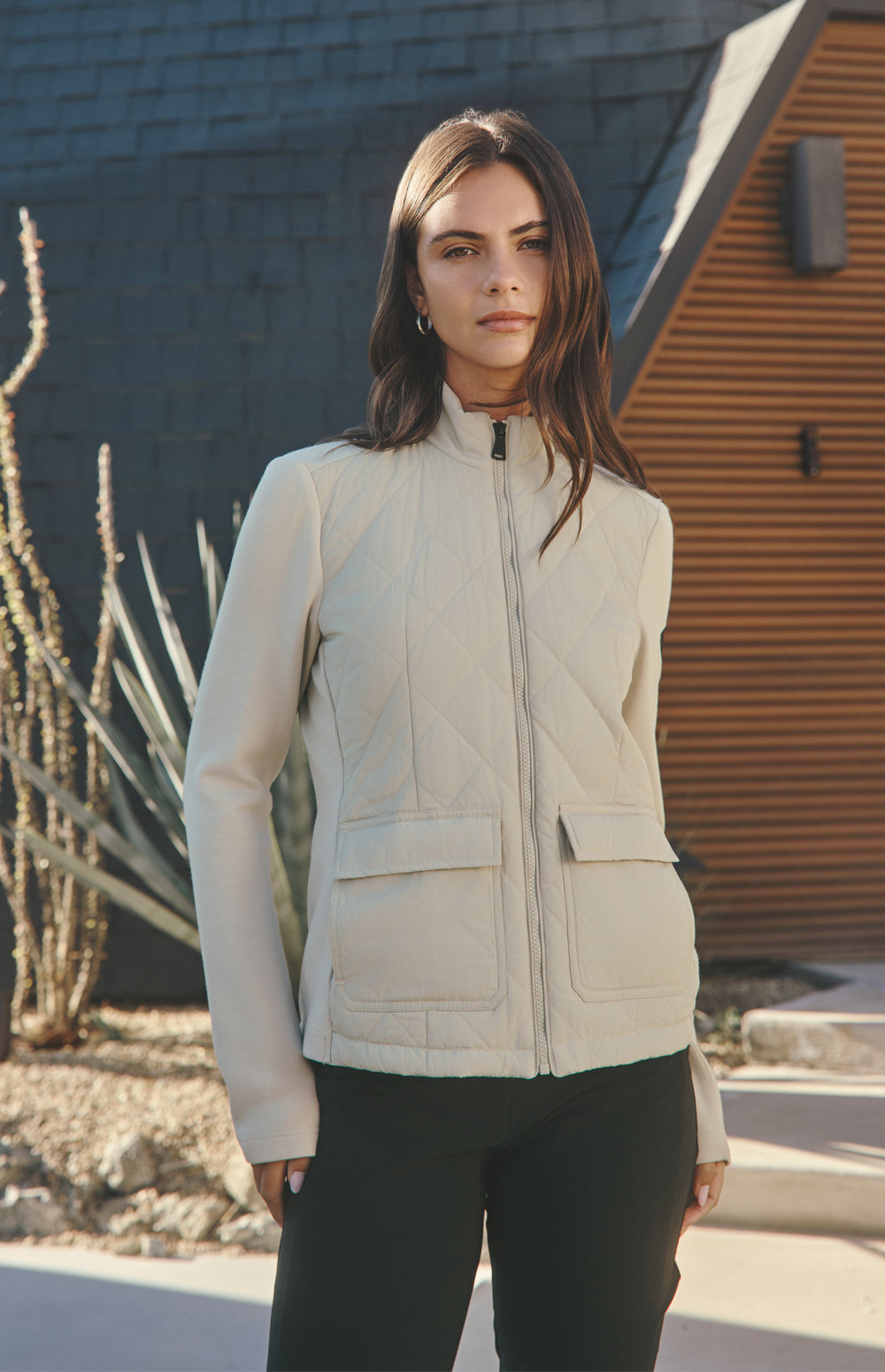 Kara Hybrid Jacket, Pumice | Alp N Rock | Women's Outerwear Alp N Rock Womens Outerwear Kara Hybrid Jacket | Pumice