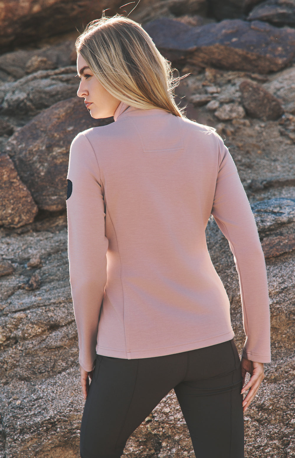 Alp N Rock Kara Jacket, pink hybrid jacket for women with front patch pockets