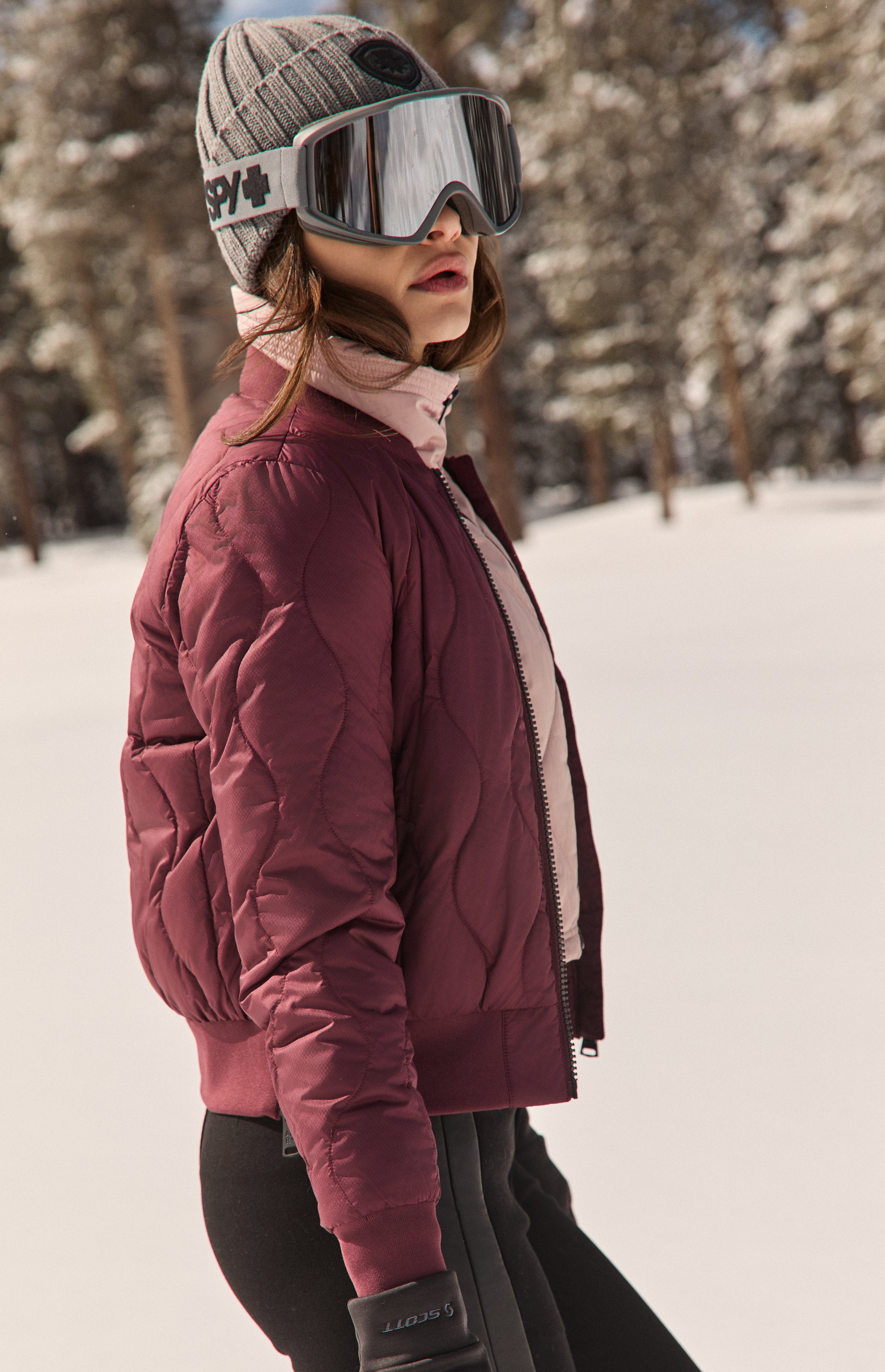 Metro Bomber Jacket, Burgundy | Alp N Rock | Women's Jacket Alp N Rock Womens Outerwear Metro Ii Bomber Jacket | Burgundy
