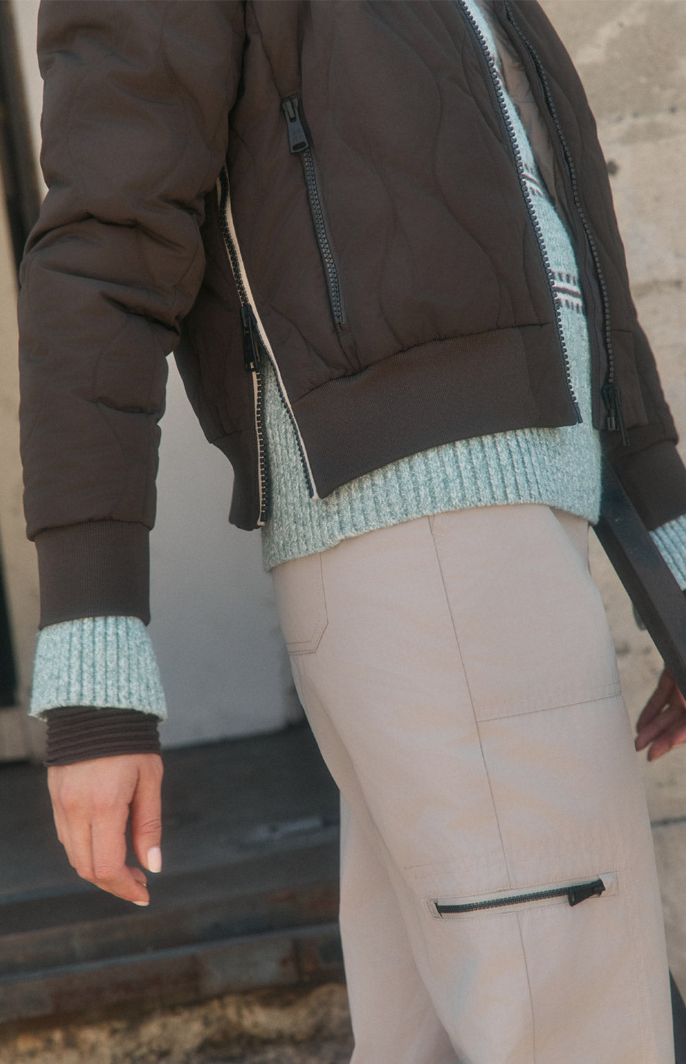 Metro II Bomber Jacket, Coffee | Alp N Rock Alp N Rock Womens Outerwear Metro II Bomber Jacket | Coffee