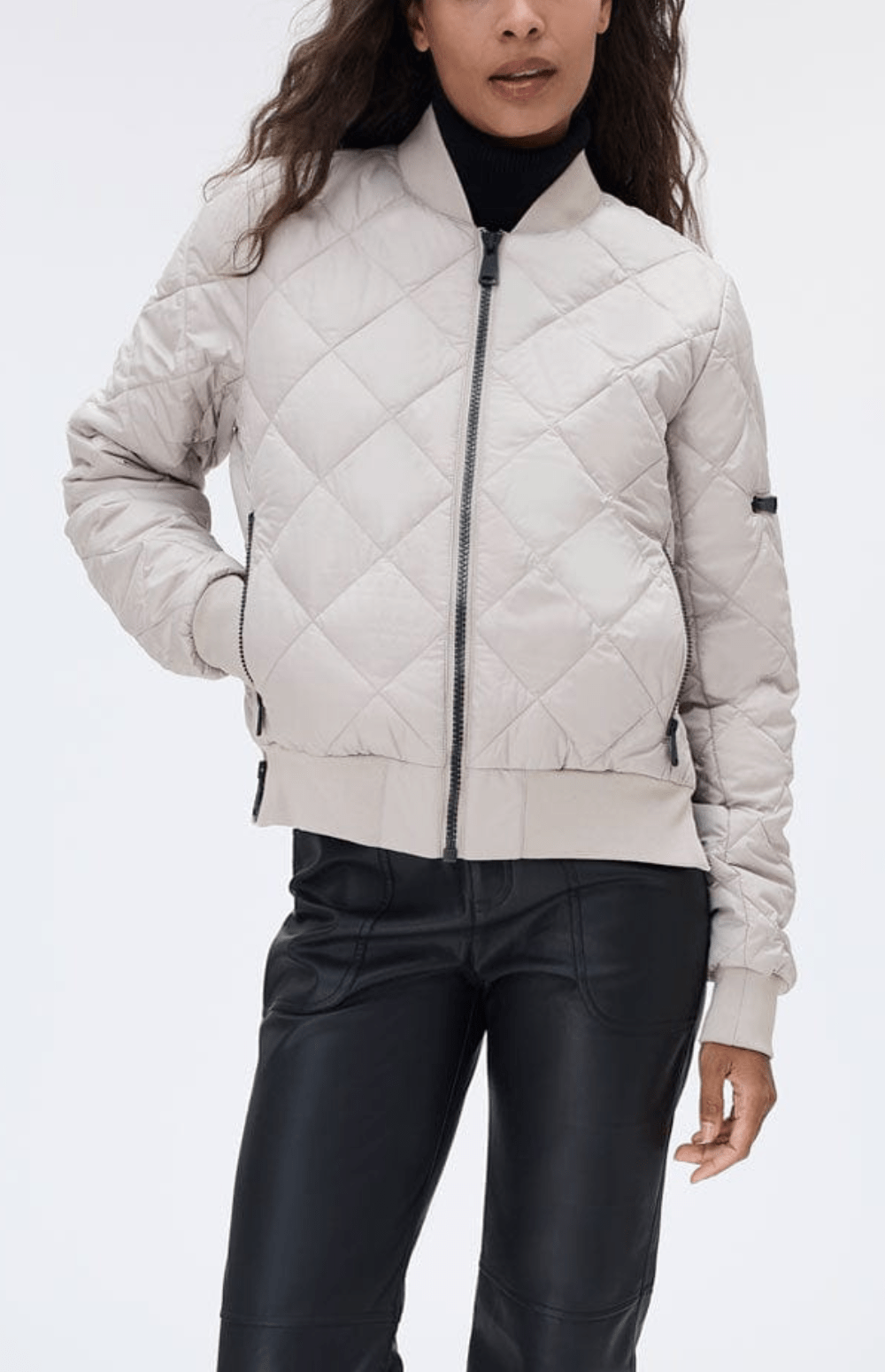 Metro II Bomber Jacket, Stone | ANR | Women's Jacket Alp N Rock Womens Outerwear Metro II Bomber Jacket | Stone - Preloved