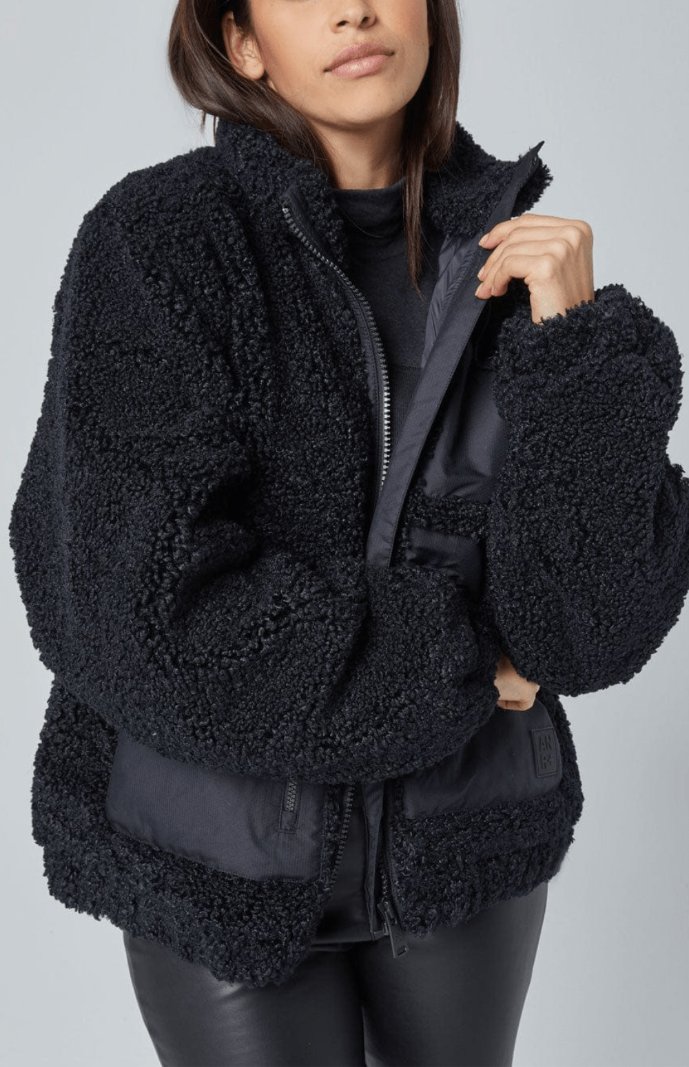 Noelle Shearling Jacket | Black - Preloved Alp N Rock Womens Outerwear Noelle Shearling Jacket | Black - Preloved