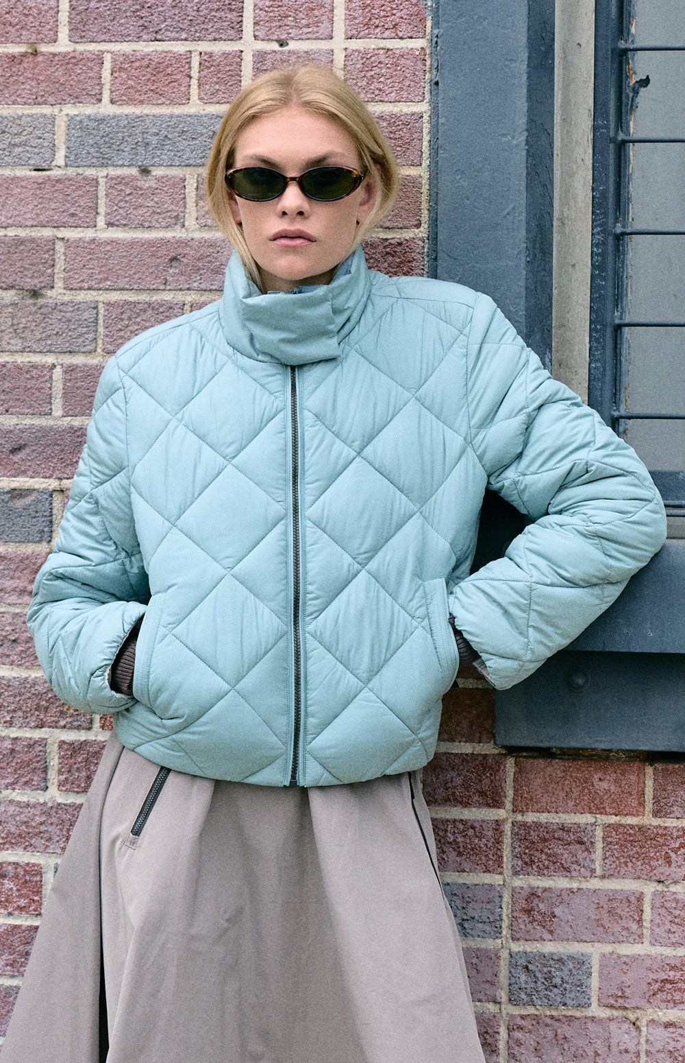 Ridgewood Funnel Neck Jacket, Silver Blue | Alp N Rock Alp N Rock Womens Outerwear Ridgewood Funnel Neck Jacket | Silver Blue
