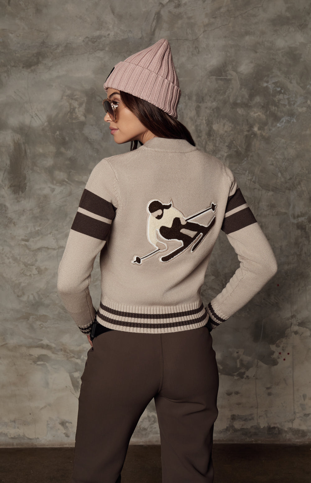 Rory Zip Front Sweater Jacket, Stone | Alp N Rock Alp N Rock Womens Outerwear Rory Zip Front Sweater Jacket | Stone