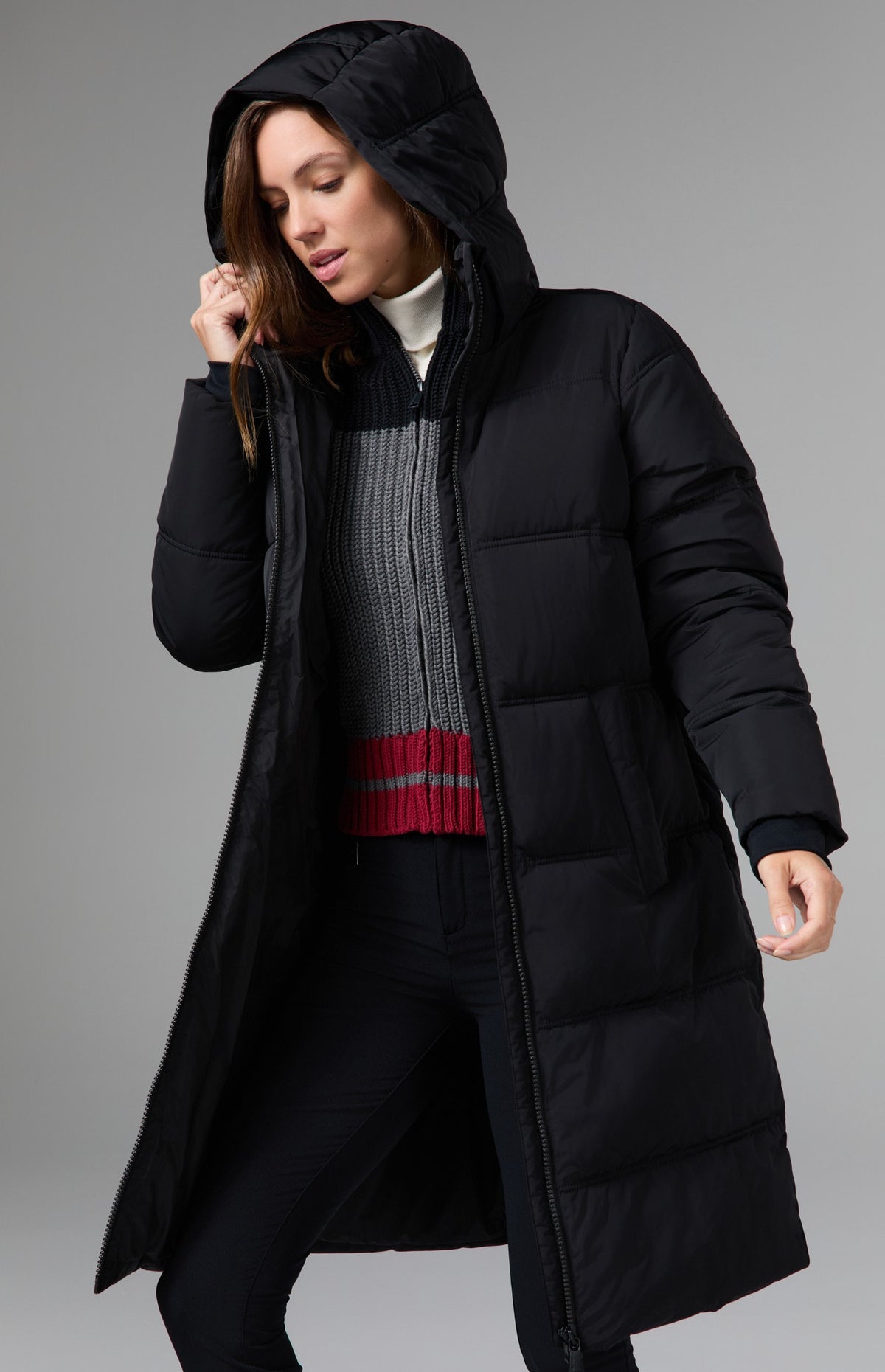 Salzburg Hooded Long Jacket, Black | Alp N Rock Alp N Rock Womens Outerwear Salzburg Hooded Long Jacket | Black