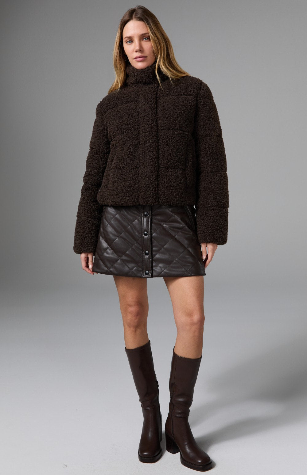 Serac Shearling Jacket, Coffee | Alp N Rock Alp N Rock Womens Outerwear Serac Shearling Jacket | Coffee