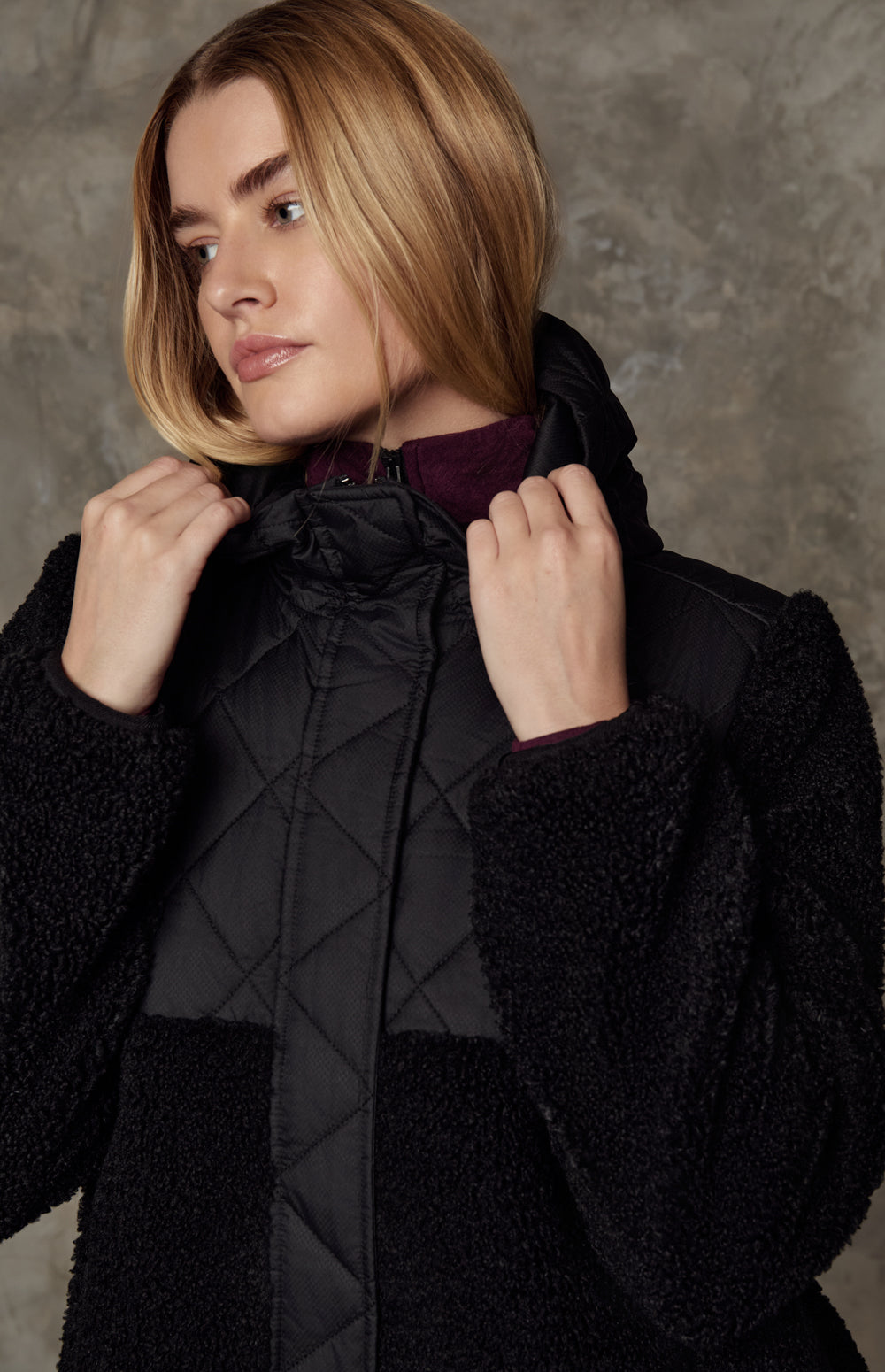 Tahoe Hooded Shearling Jacket, Black | Alp N Rock Alp N Rock Womens Outerwear Tahoe Hooded Shearling Jacket | Black