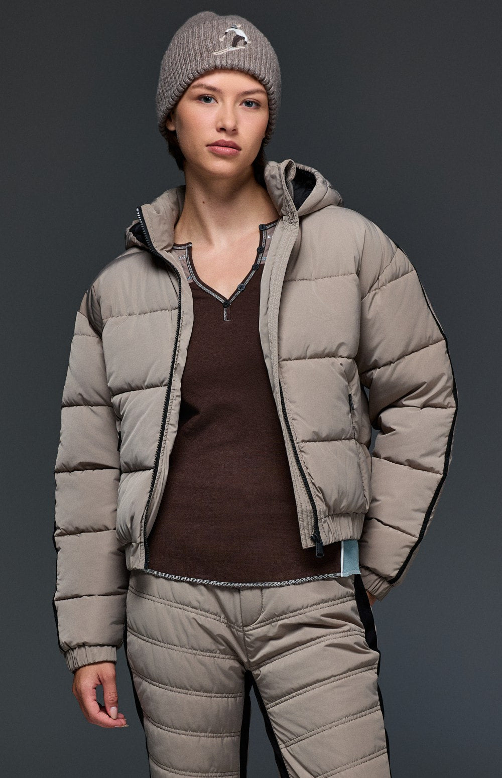 Whitney Puffer Jacket, Fossil | Alp N Rock Alp N Rock Womens Outerwear Whitney Puffer Jacket | Fossil