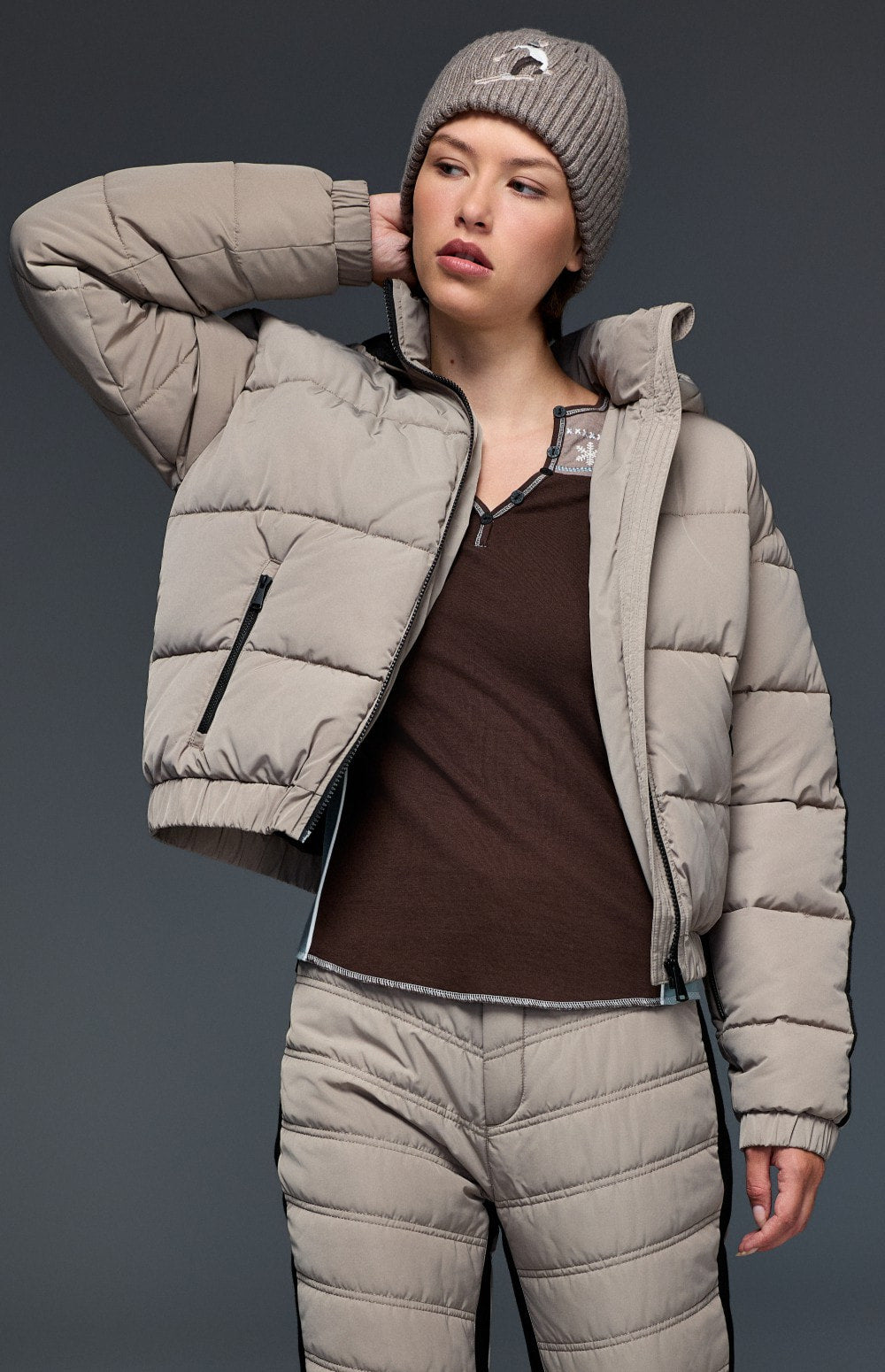 Whitney Puffer Jacket, Fossil | Alp N Rock Alp N Rock Womens Outerwear Whitney Puffer Jacket | Fossil