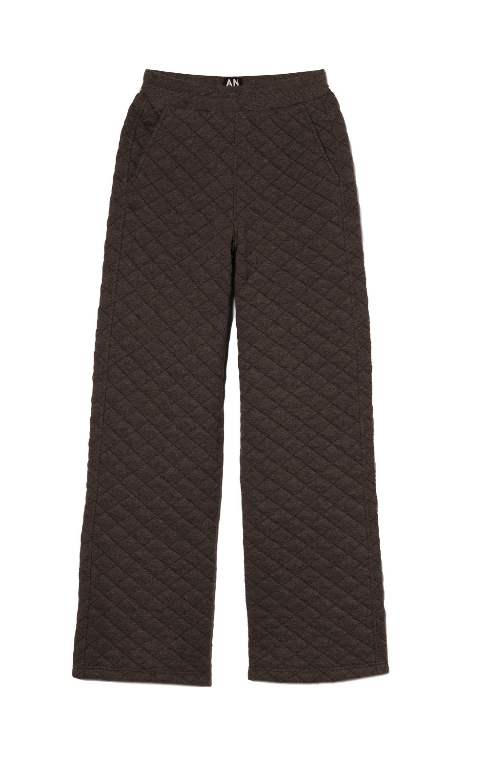 Alp N Rock Abby Pant, heather brown quilted wide leg pant for women