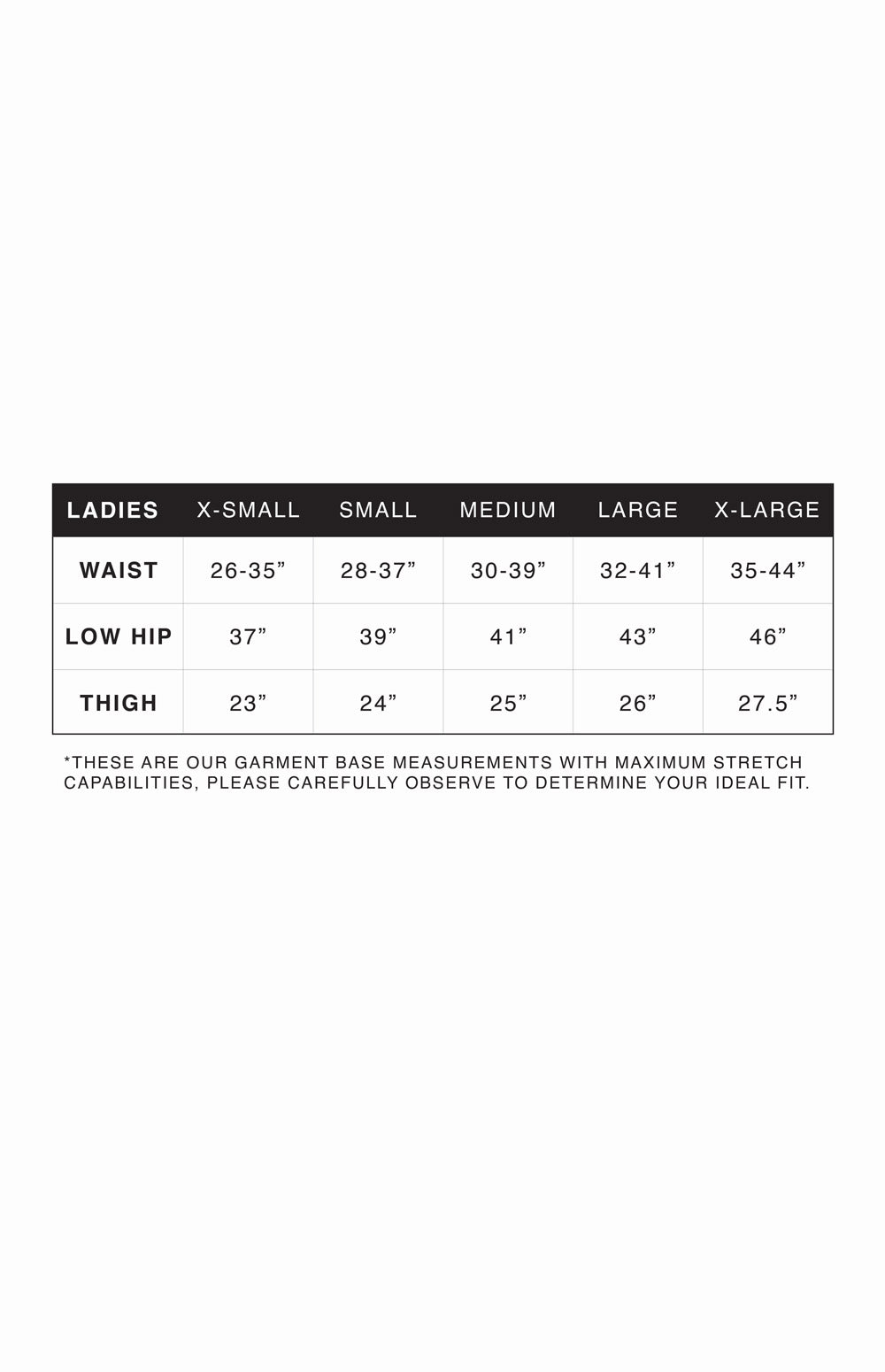 Alp N Rock Abby Quilted Pant Size Guide