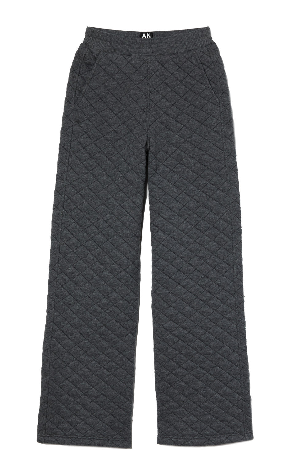Alp N Rock Abby Pant, heather grey quilted wide leg pant for women