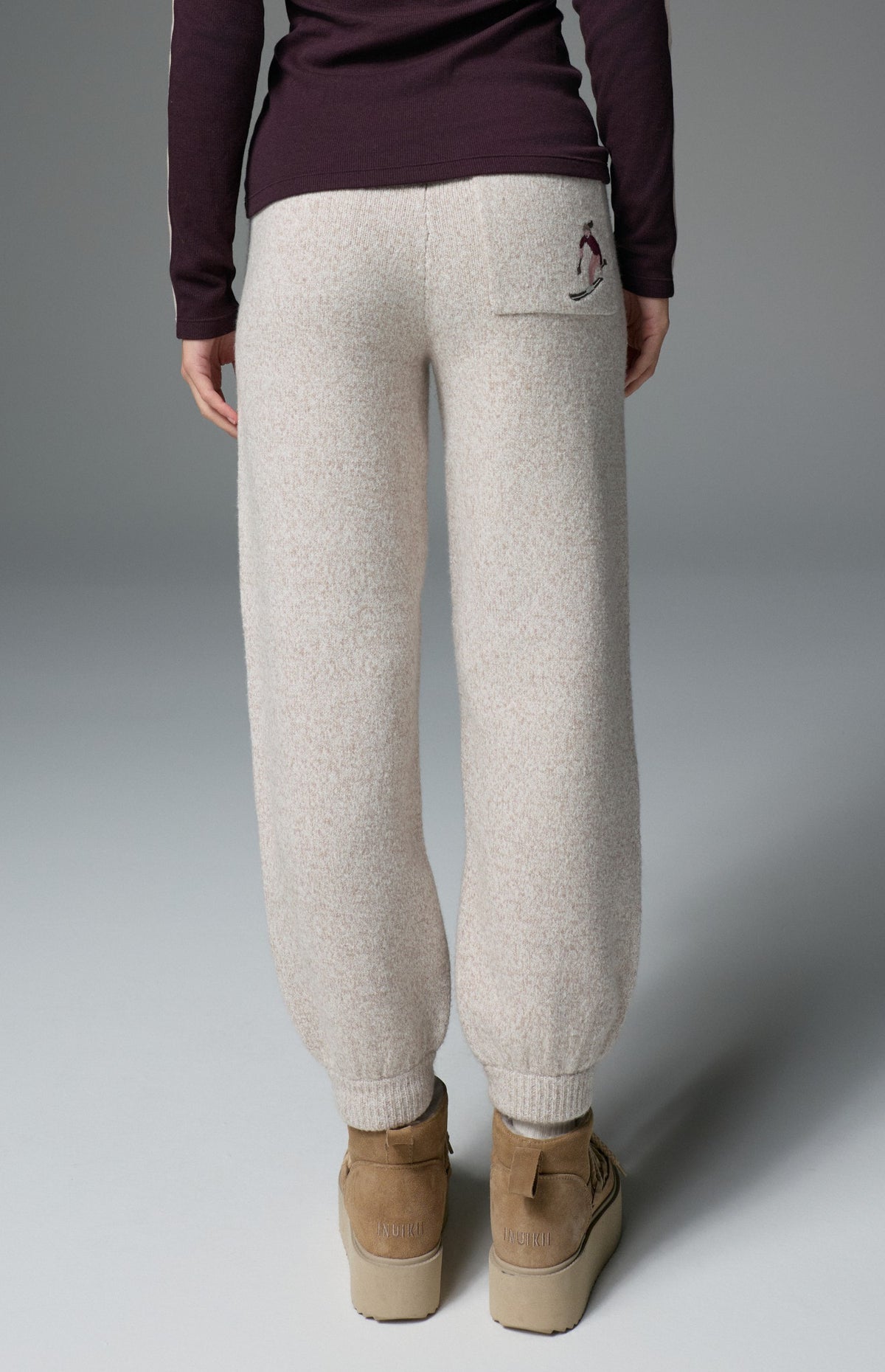 Ahaana Skier Sweater Jogger, Ivory | Alp N Rock Alp N Rock Womens Pant Ahaana Skier Sweater Jogger | Ivory