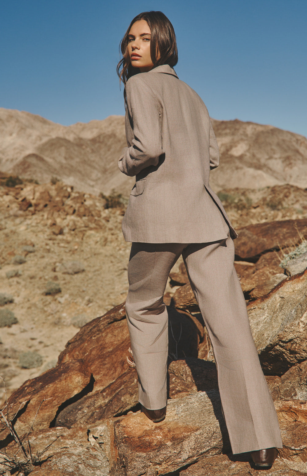 Bianca Linen Pant, Fossil | Alp N Rock Alp N Rock Womens Pant Bianca Linen Pant | Fossil