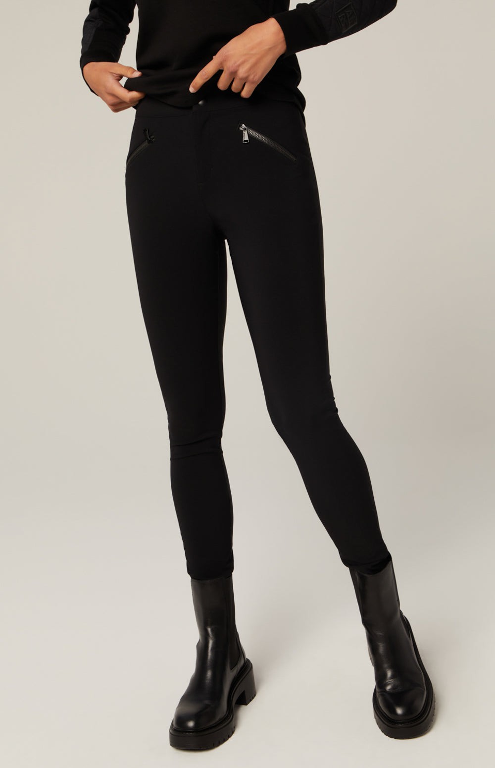 Alp N Rock Geneva Pant, black fitted pant for women with zipper pockets