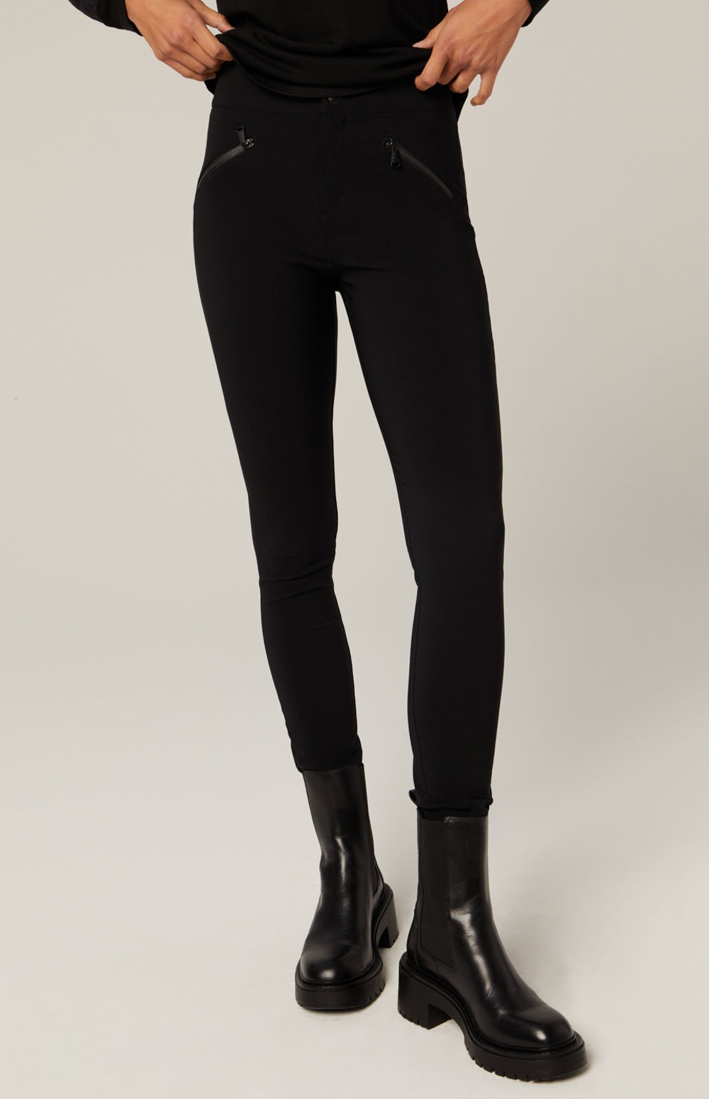 Alp N Rock Geneva Pant, black fitted pant for women with zipper pockets