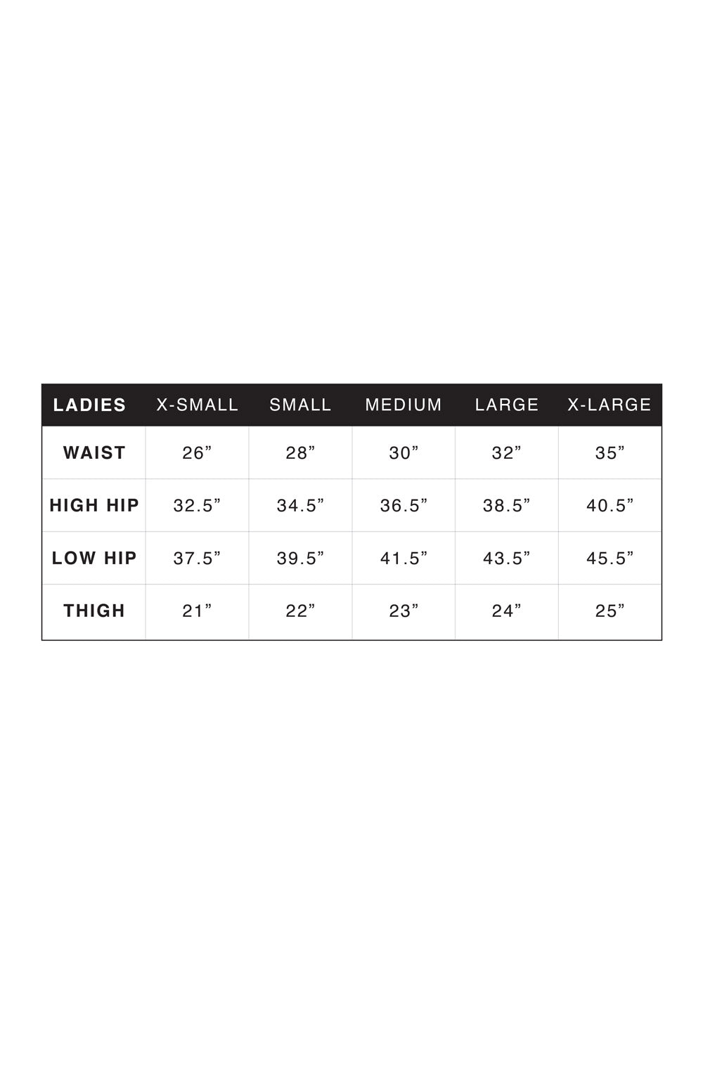 Alp N Rock Kaja Pant Size Guide