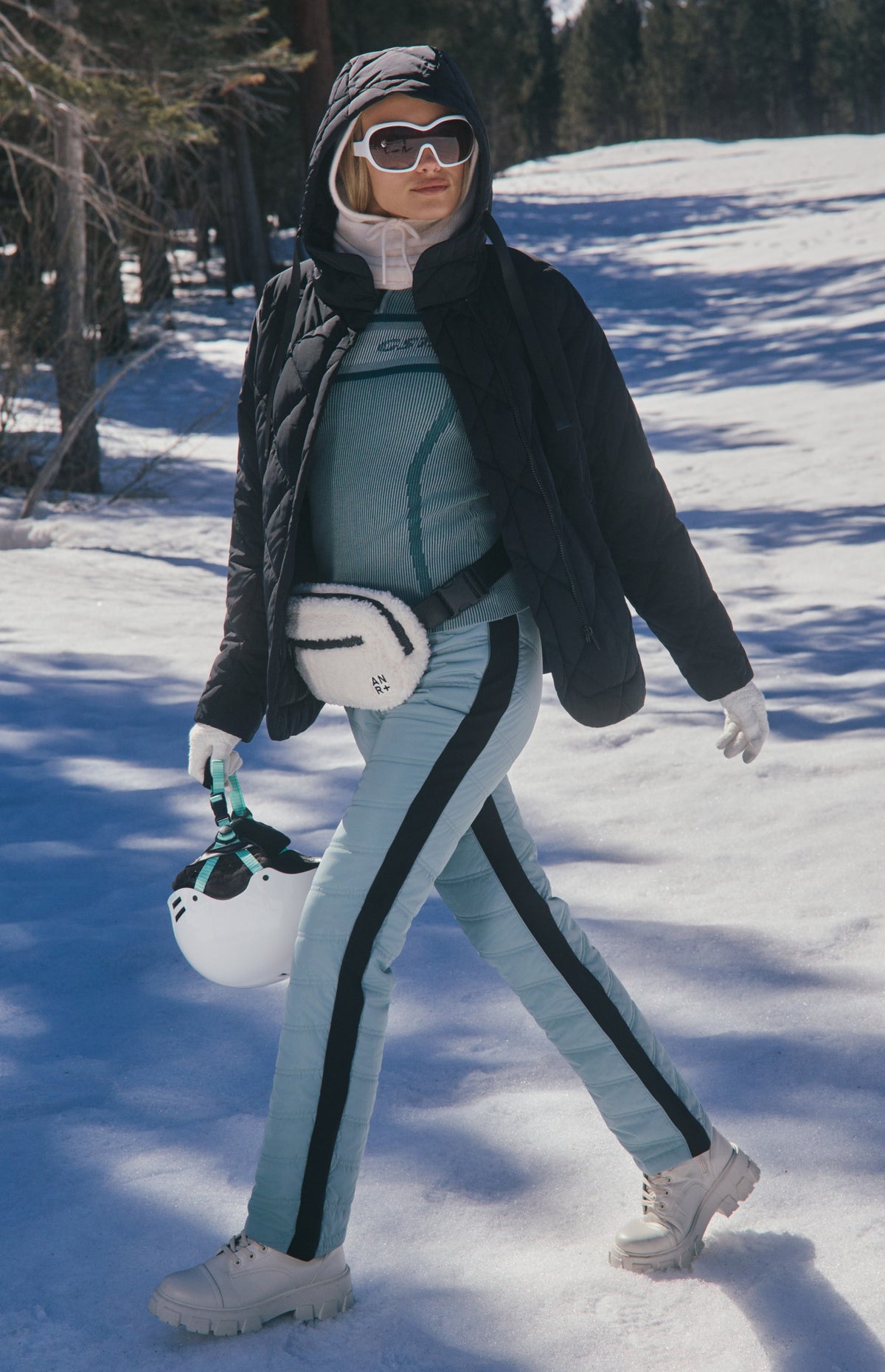 Kaja Quilted Pant, Silver Blue | Alp N Rock Alp N Rock Womens Pant Kaja Quilted Pant | Silver Blue