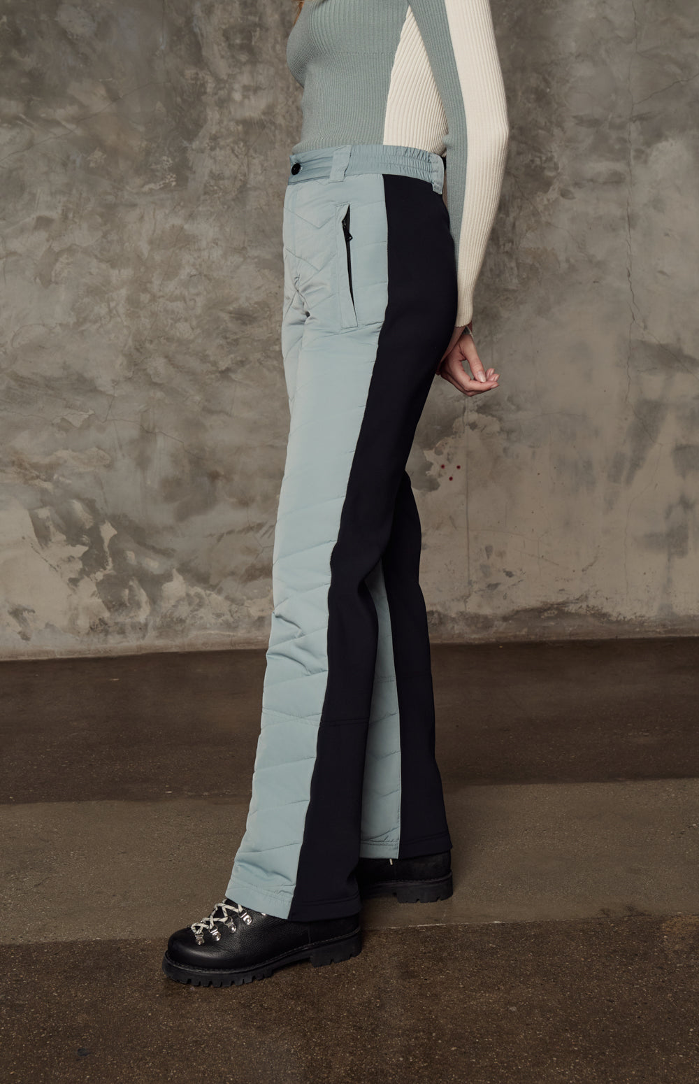 Madison Quilted Ski Pant, Silver Blue | Alp N Rock Alp N Rock Womens Pant Madison Quilted Ski Pant | Silver Blue