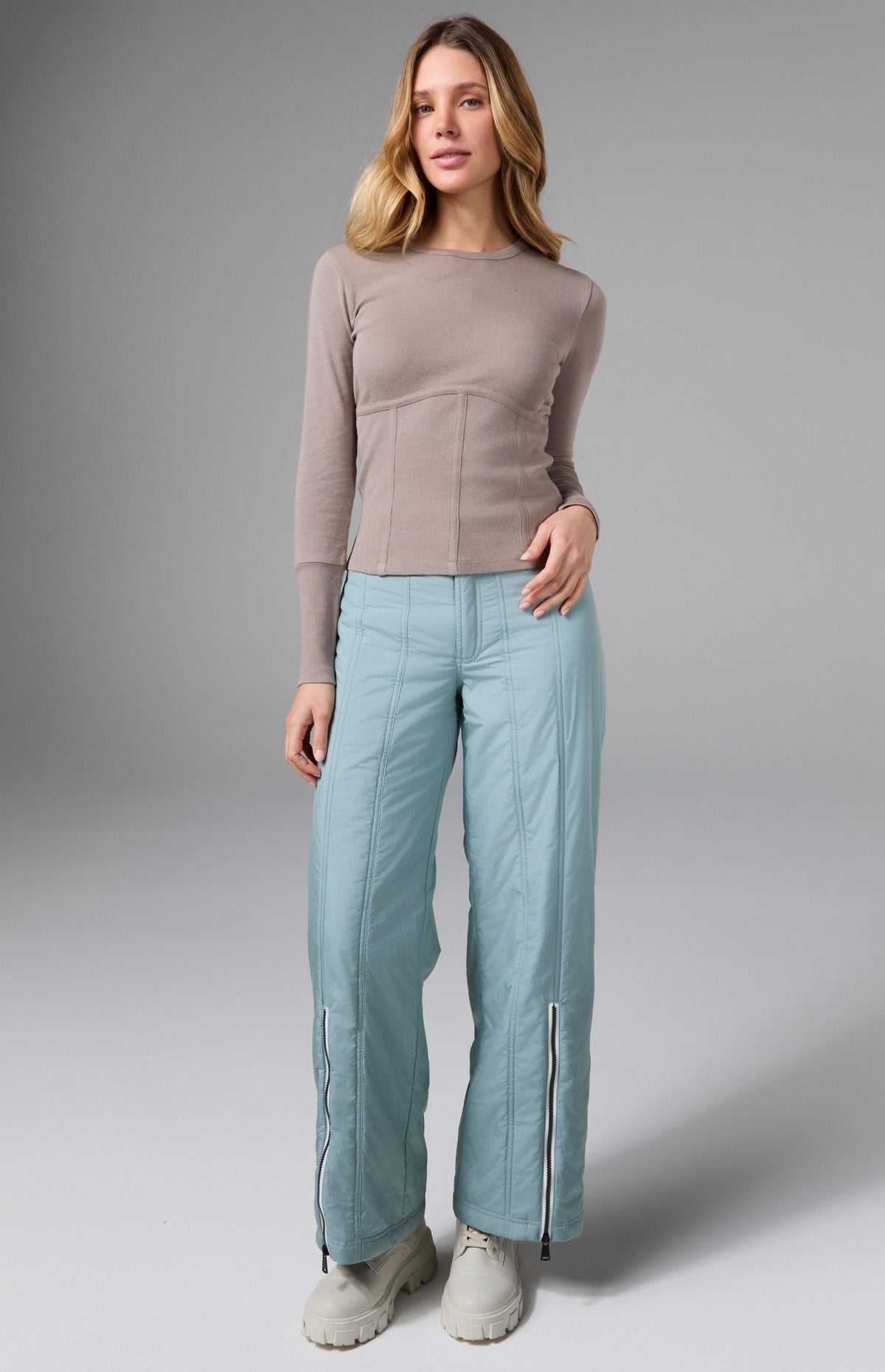 Meribel Wide Leg Pant, Silver Blue | Alp N Rock Alp N Rock Womens Pant Meribel Wide Leg Pant | Silver Blue