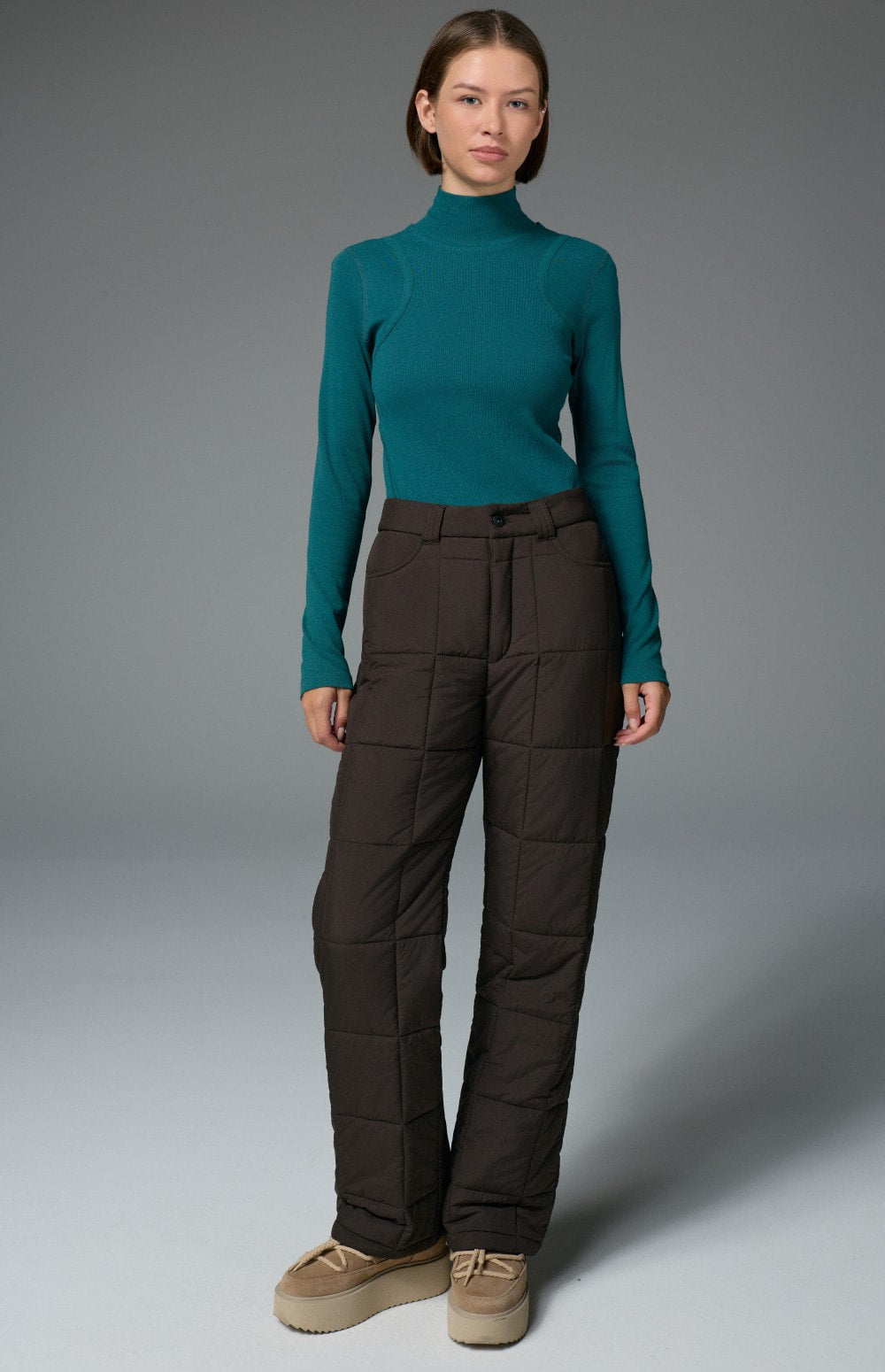 Sammie Quilted Pant, Coffee | Alp N Rock Alp N Rock Womens Pant Sammie Quilted Pant | Coffee