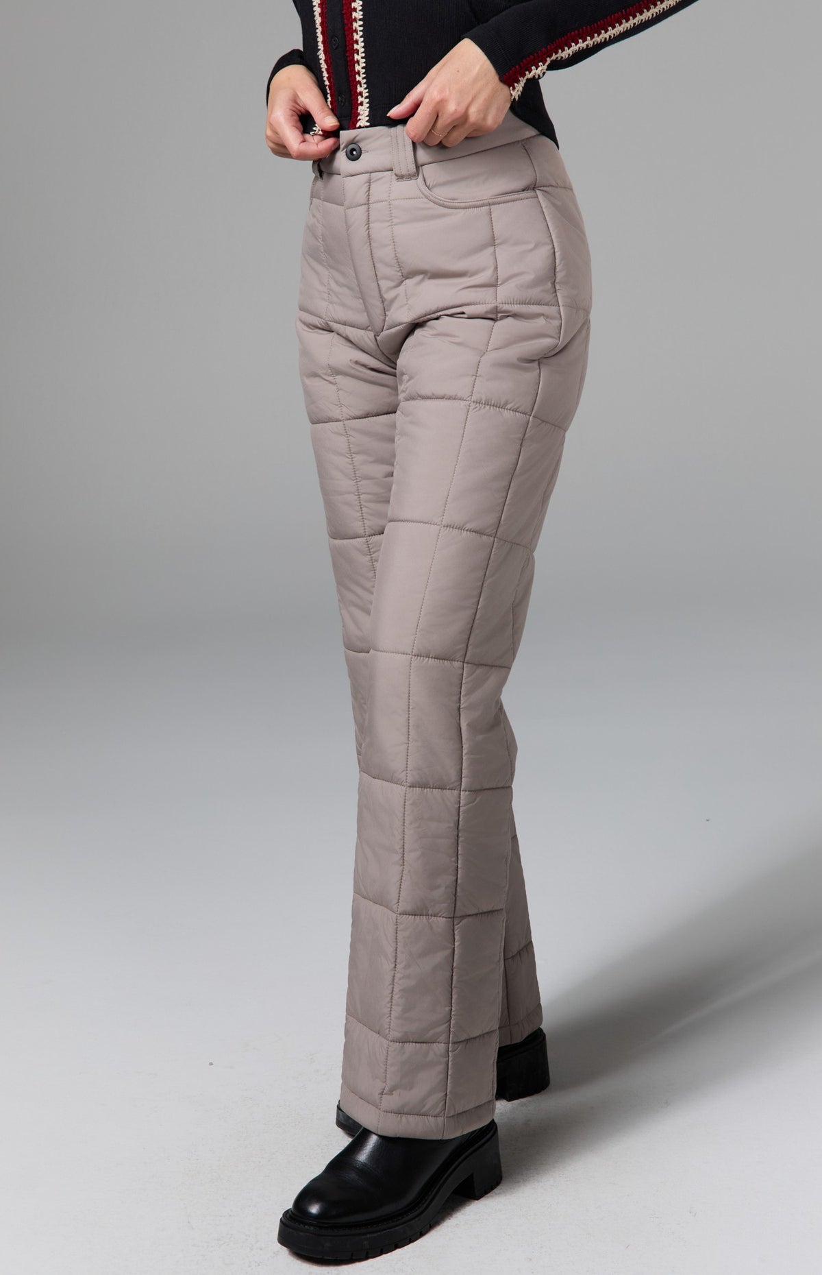 Sammie Quilted Pant, Fossil | Alp N Rock Alp N Rock Womens Pant Sammie Quilted Pant | Fossil