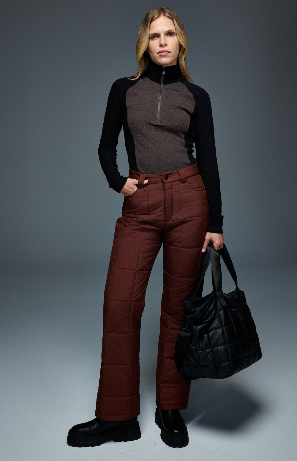 Sammie Quilted Pant, Russet | Alp N Rock Alp N Rock Womens Pant Sammie Quilted Pant | Russet
