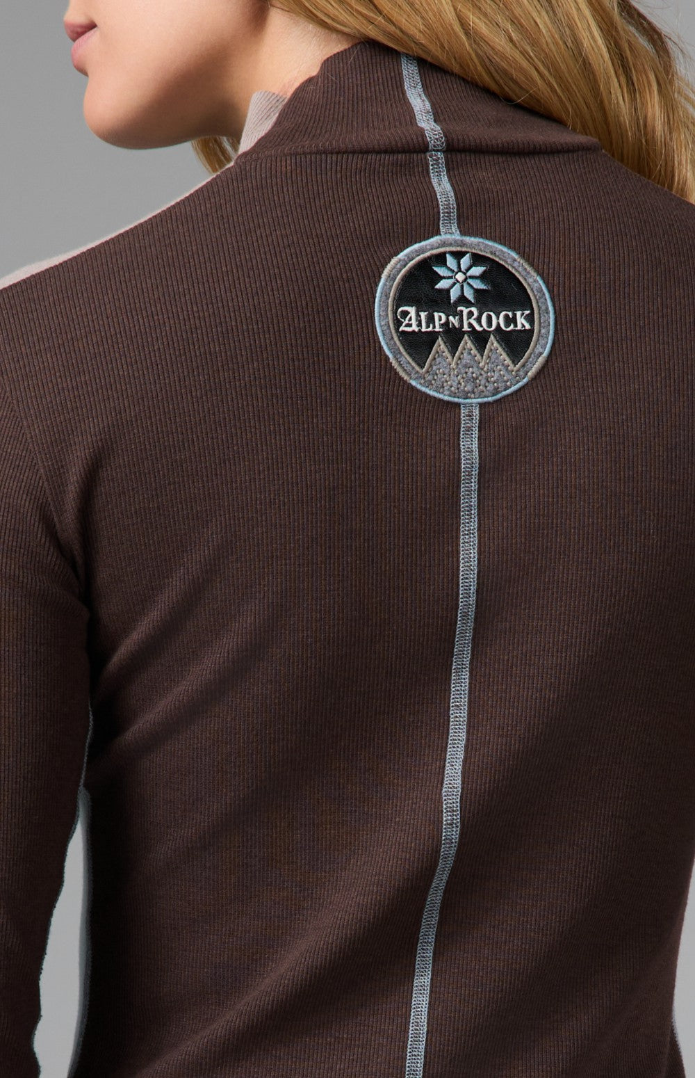 Allison Mock Neck, Coffee | Alp N Rock Alp N Rock Womens Shirt Allison Mock Neck | Coffee