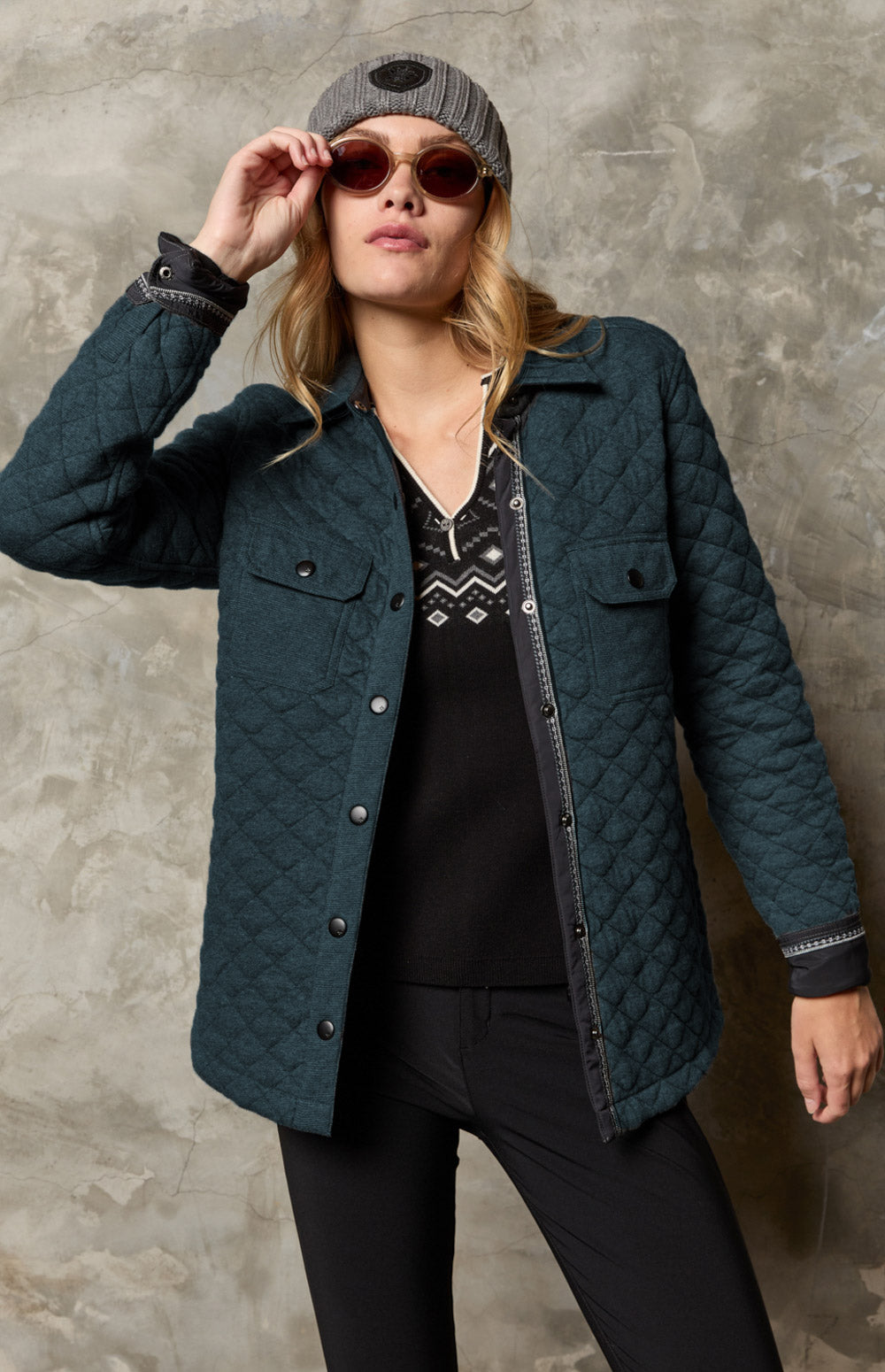 Cambria Shirt Jacket, Heather Blue | Alp N Rock Alp N Rock Womens Shirt Cambria Shirt Jacket | Heather Blue