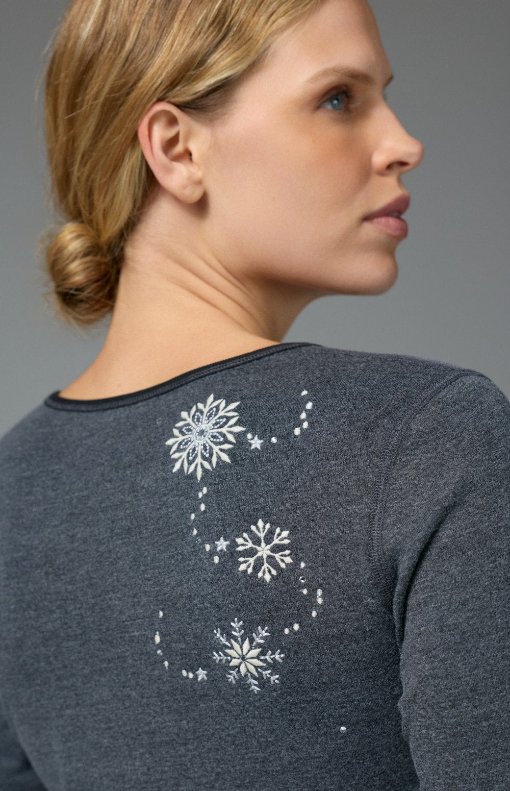 Kiara Henley Shirt, Heather Black | Alp N Rock Alp N Rock Womens Shirt Kiara Henley Shirt | Heather Black