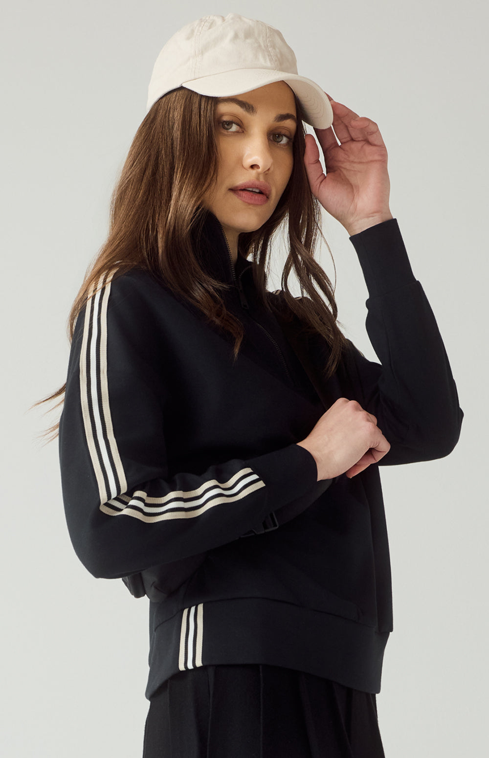 Alp N Rock Kinsley Pullover, black half zip pullover sweatshirt for women