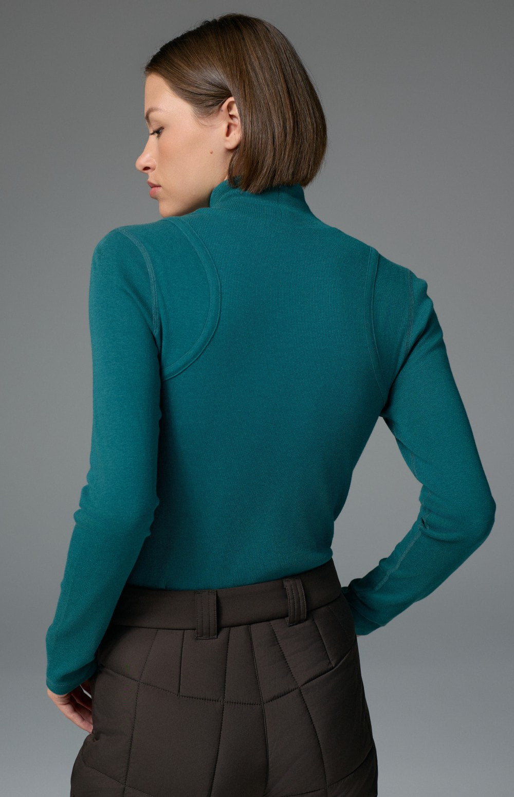 Alp N Rock Laila Longsleeve Mock Neck, teal longsleeve mock neck shirt