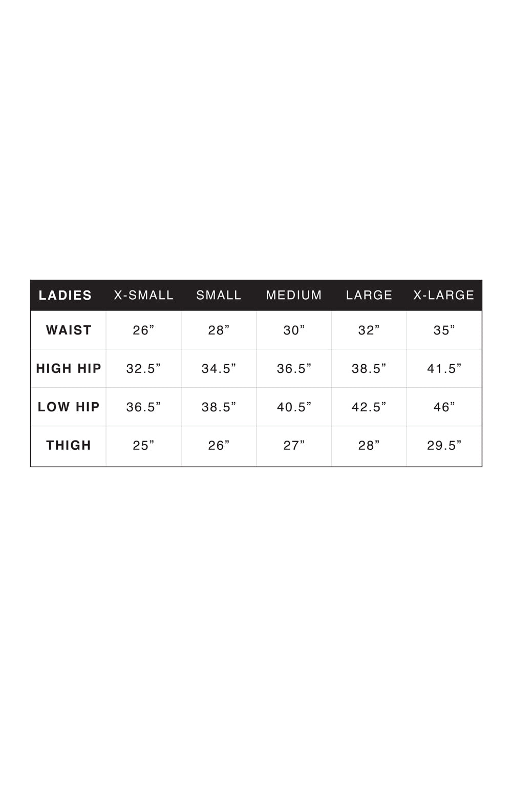 Alp N Rock Seneca Short Size Guide