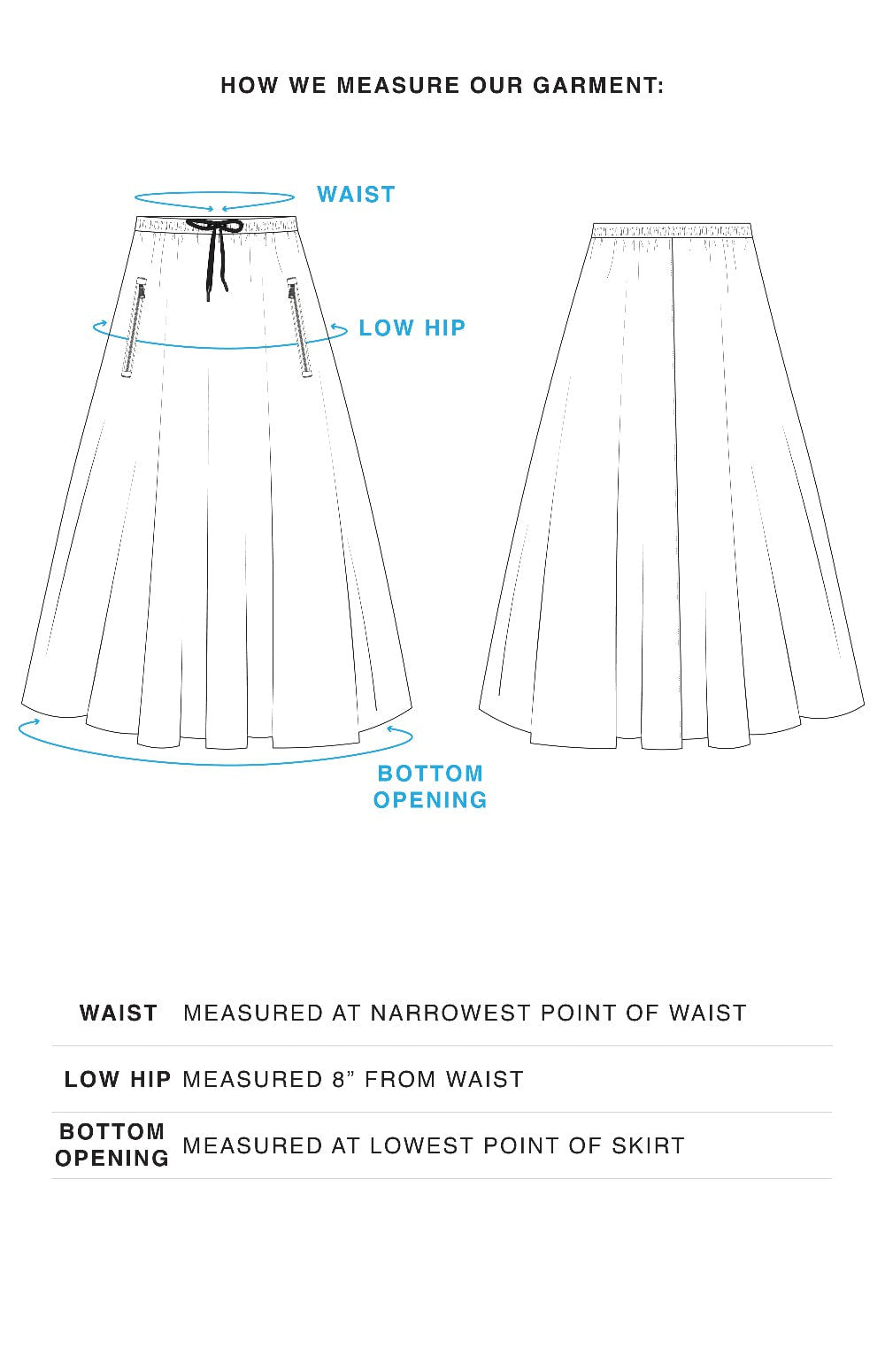 Alp N Rock Chelsea Gathered Midi Skirt, black mid length skirt for women