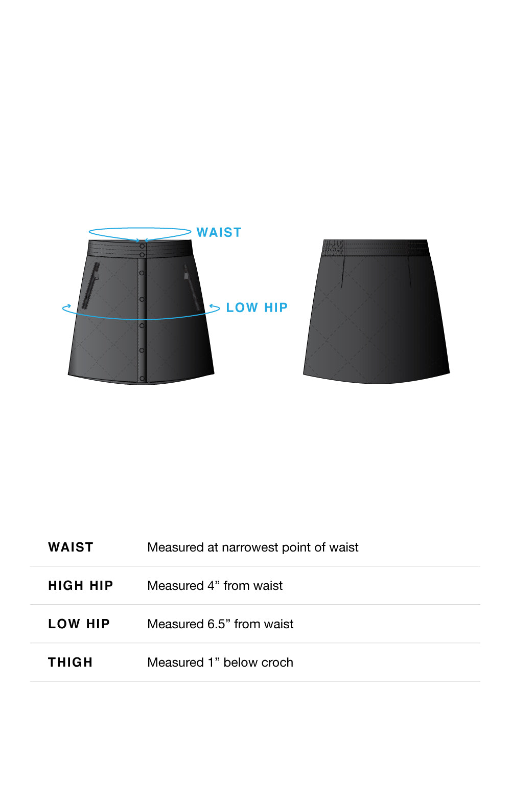 Alp N Rock Emilia A-List Skirt Size Guide