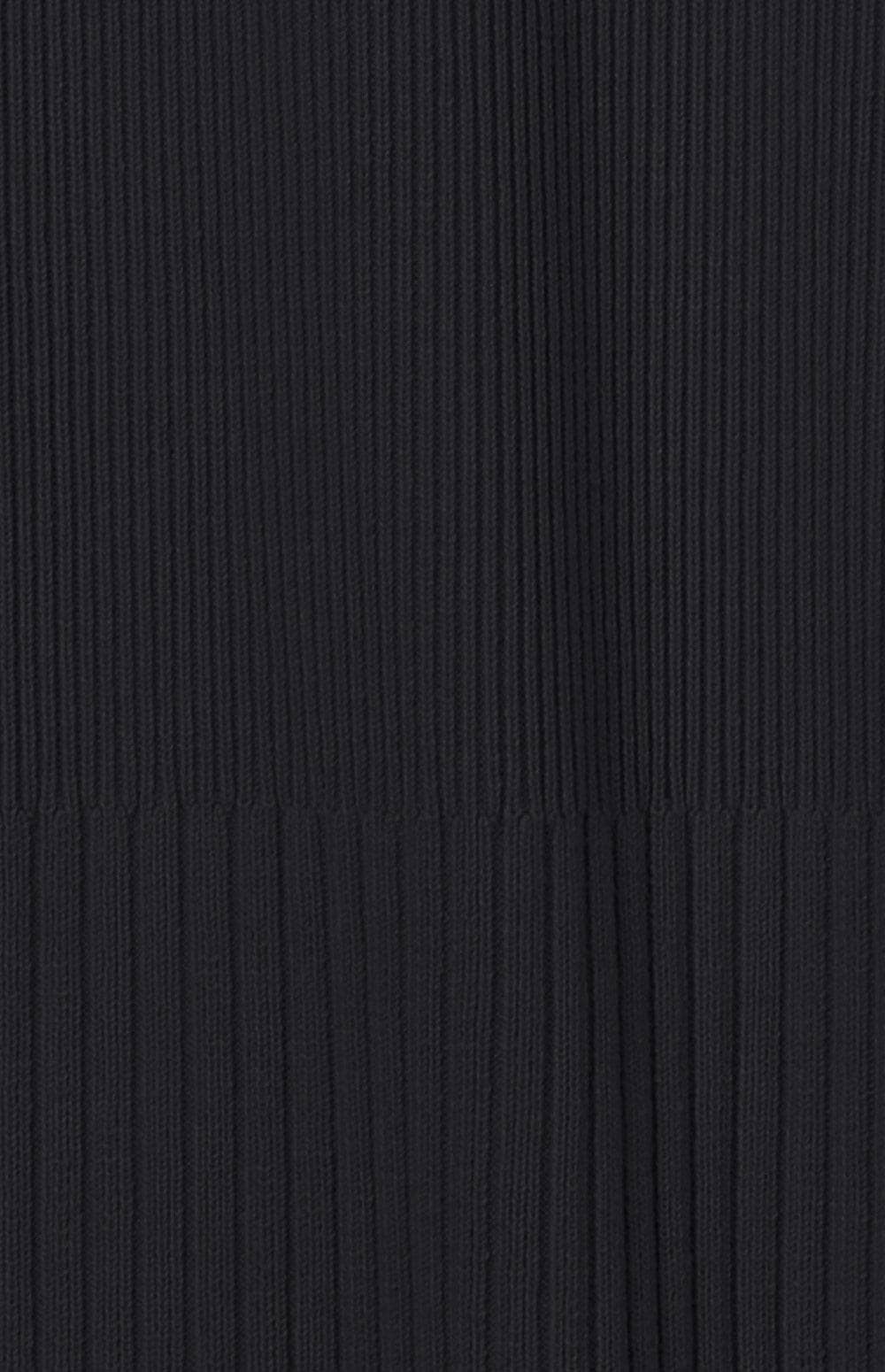 Ida Rib Skirt by Alp N Rock, Women's Black Stretch Knit Midi Skirt