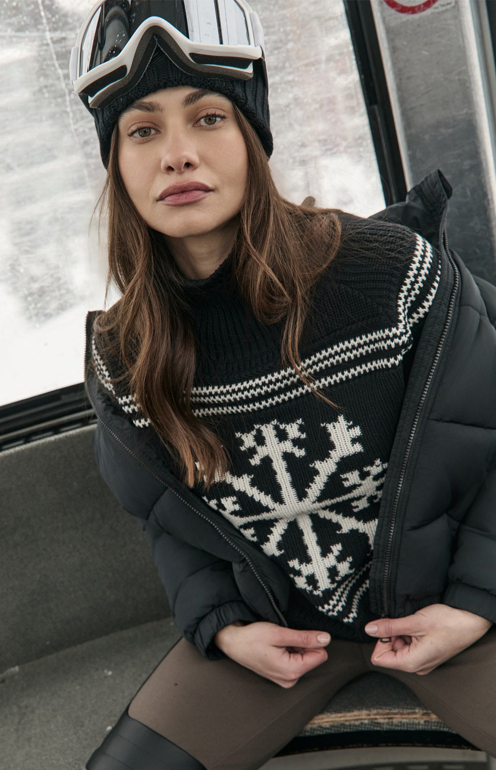 Alora Mock Neck Ski Sweater, Black | Alp N Rock Alp N Rock Womens Sweater Alora Mock Neck Ski Sweater | Black
