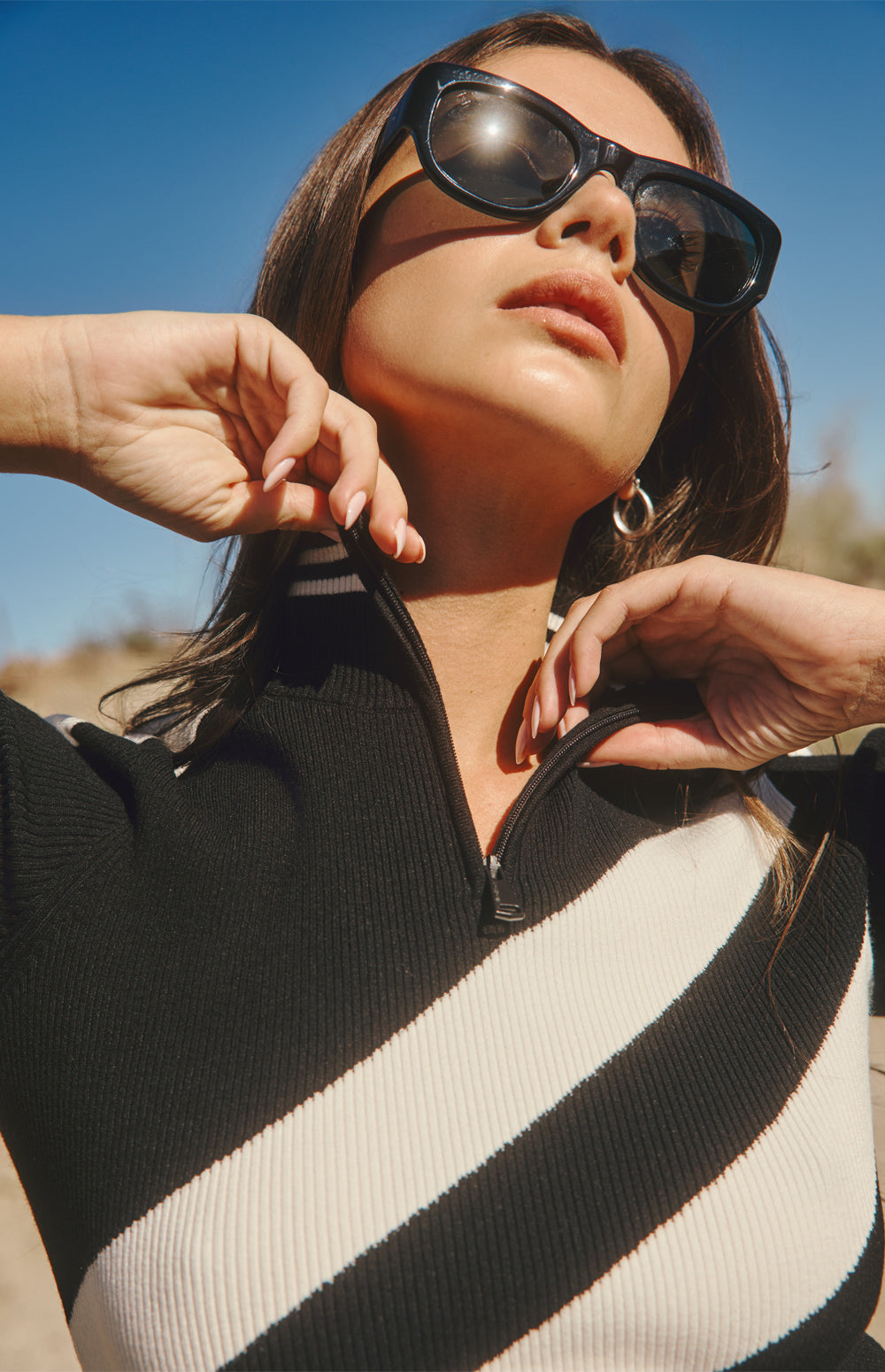 Audra Zip Sweater, Black | Alp N Rock Alp N Rock Womens Sweater Audra Zip Sweater | Black