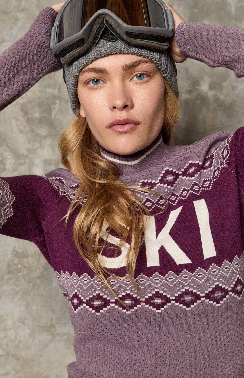 Goldie Mock Neck Sweater, Mauve | Alp N Rock | Women's Top Alp N Rock Womens Sweater Goldie Mock Neck Sweater | Mauve