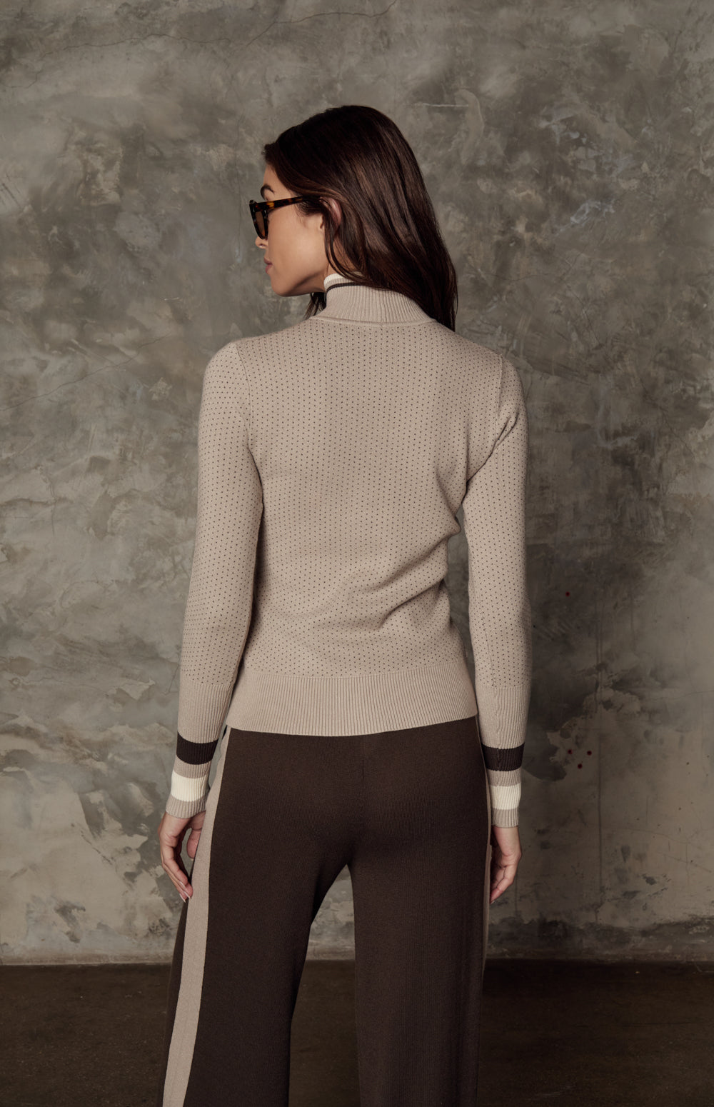 Holly Mock Neck Sweater, Stone | Alp N Rock Alp N Rock Womens Sweater Holly Mock Neck Sweater | Stone