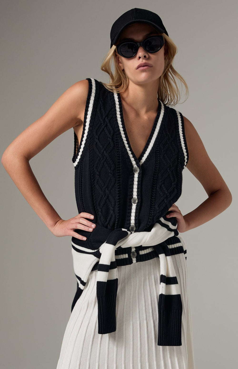 Jade Organic Cotton Sweater Vest, Black | Alp N Rock Alp N Rock Womens Sweater Jade Sweater Vest | Black